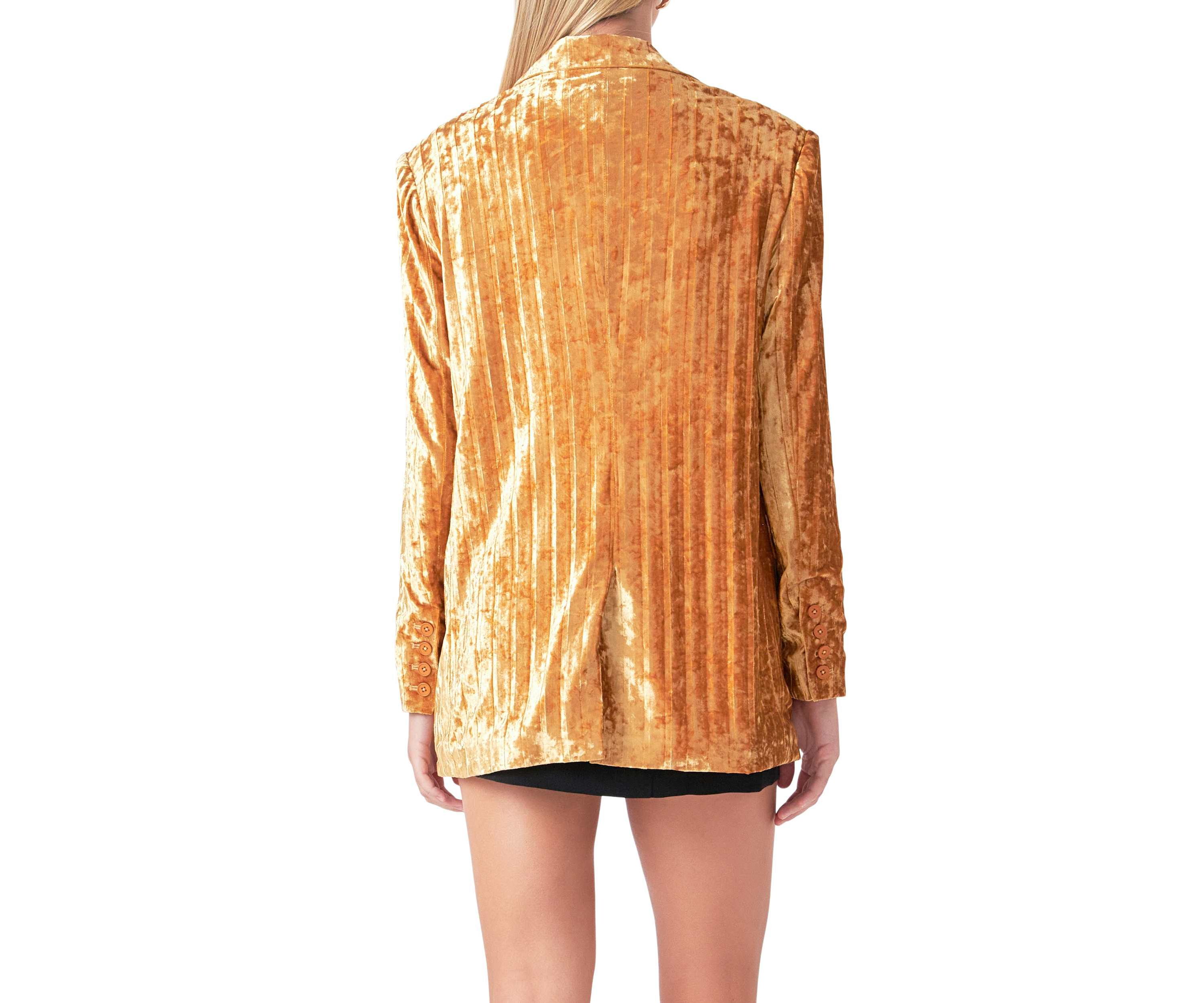 Oversized Velvet Blazer