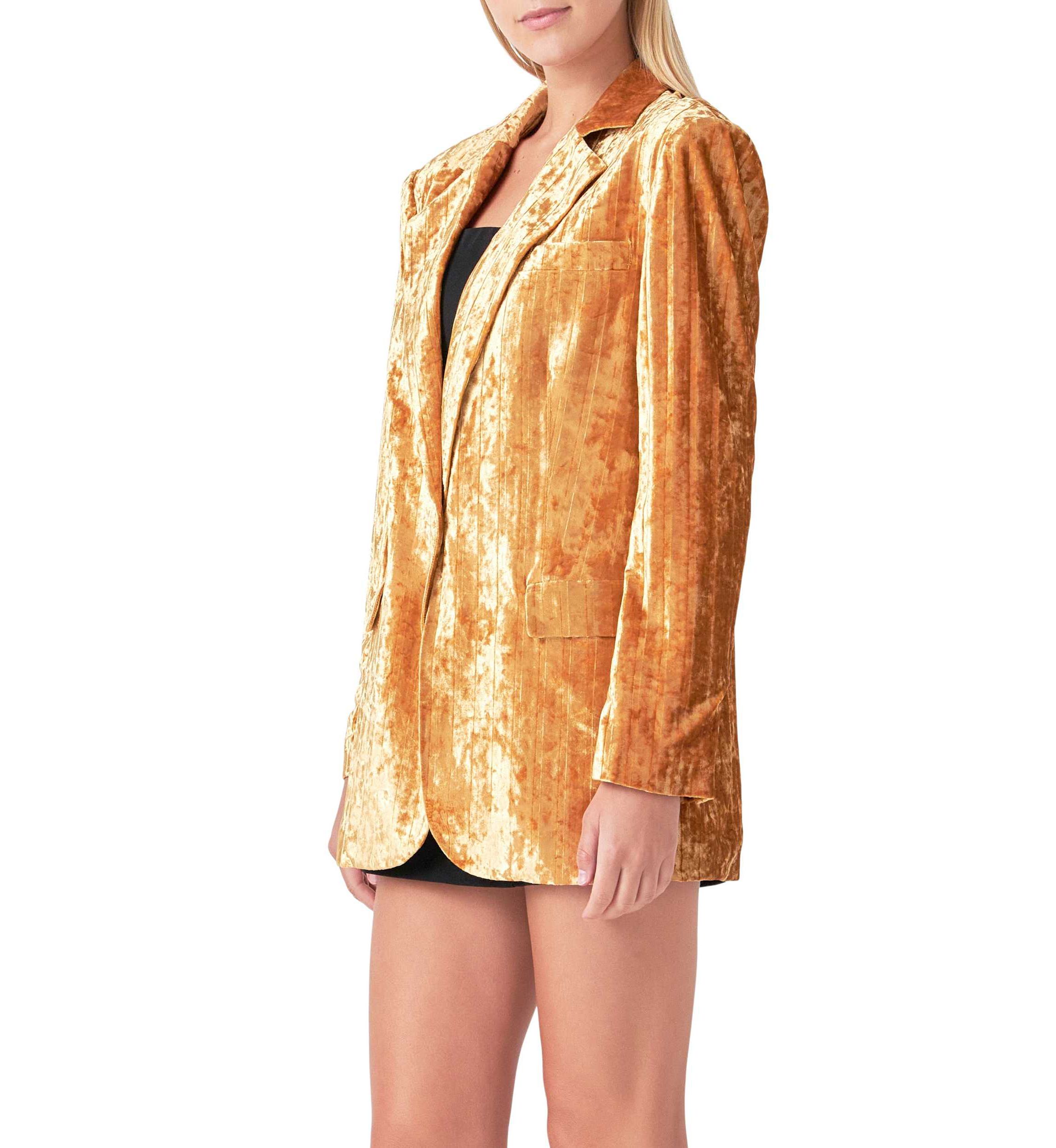 Oversized Velvet Blazer