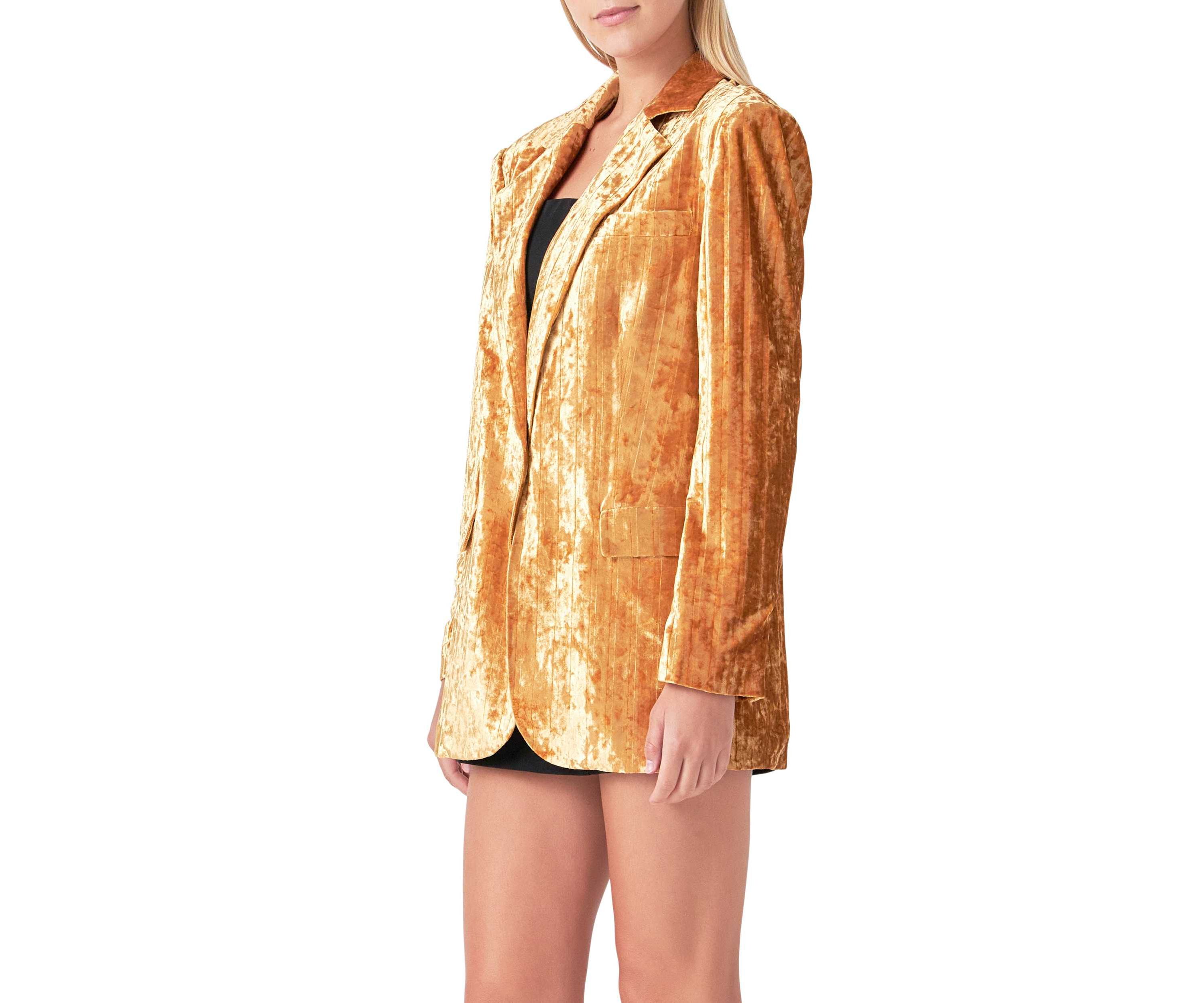 Oversized Velvet Blazer