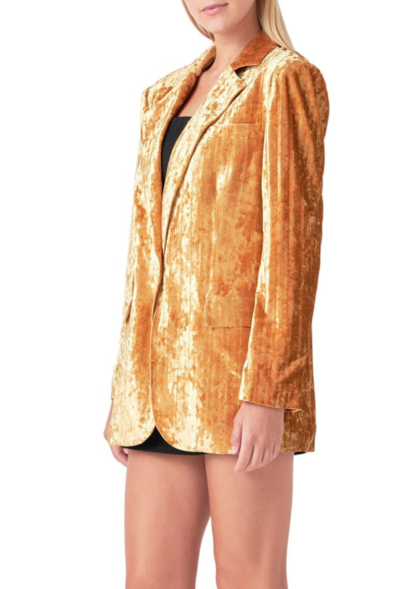 Oversized Velvet Blazer
