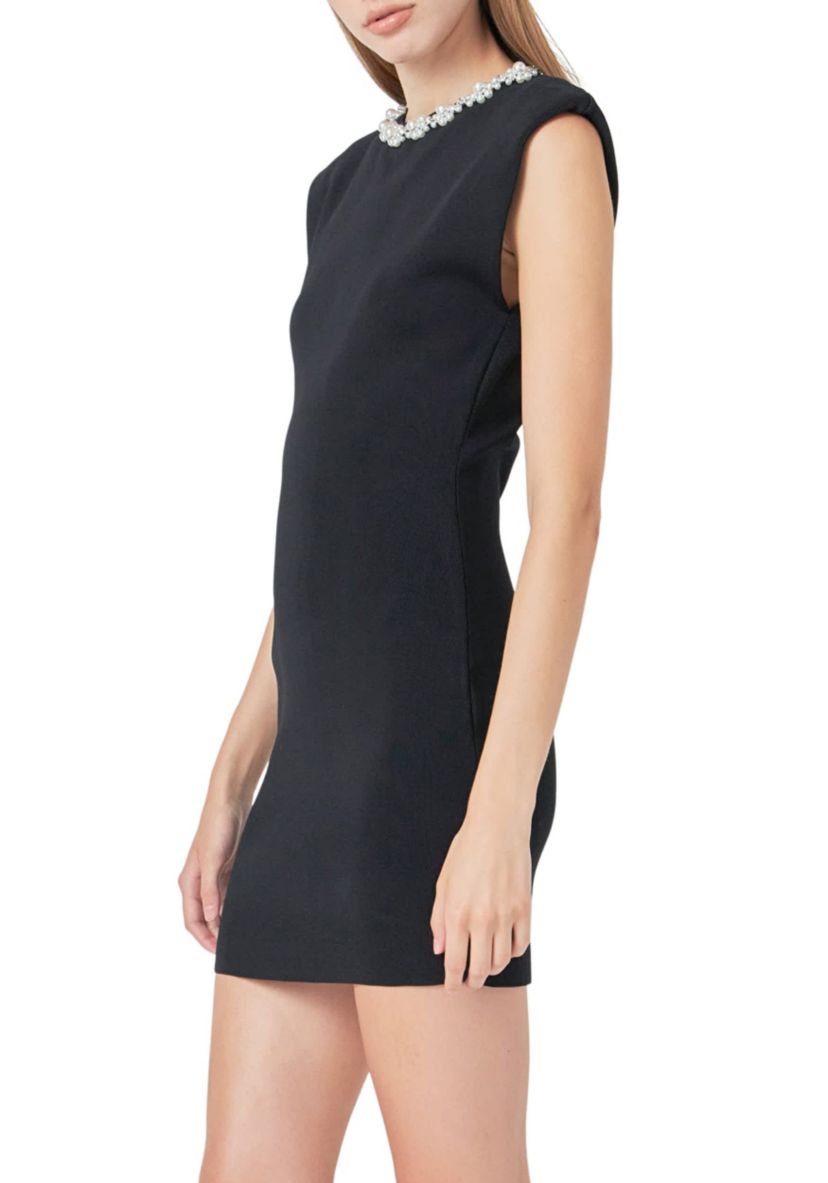 Embellished Mini Dress
