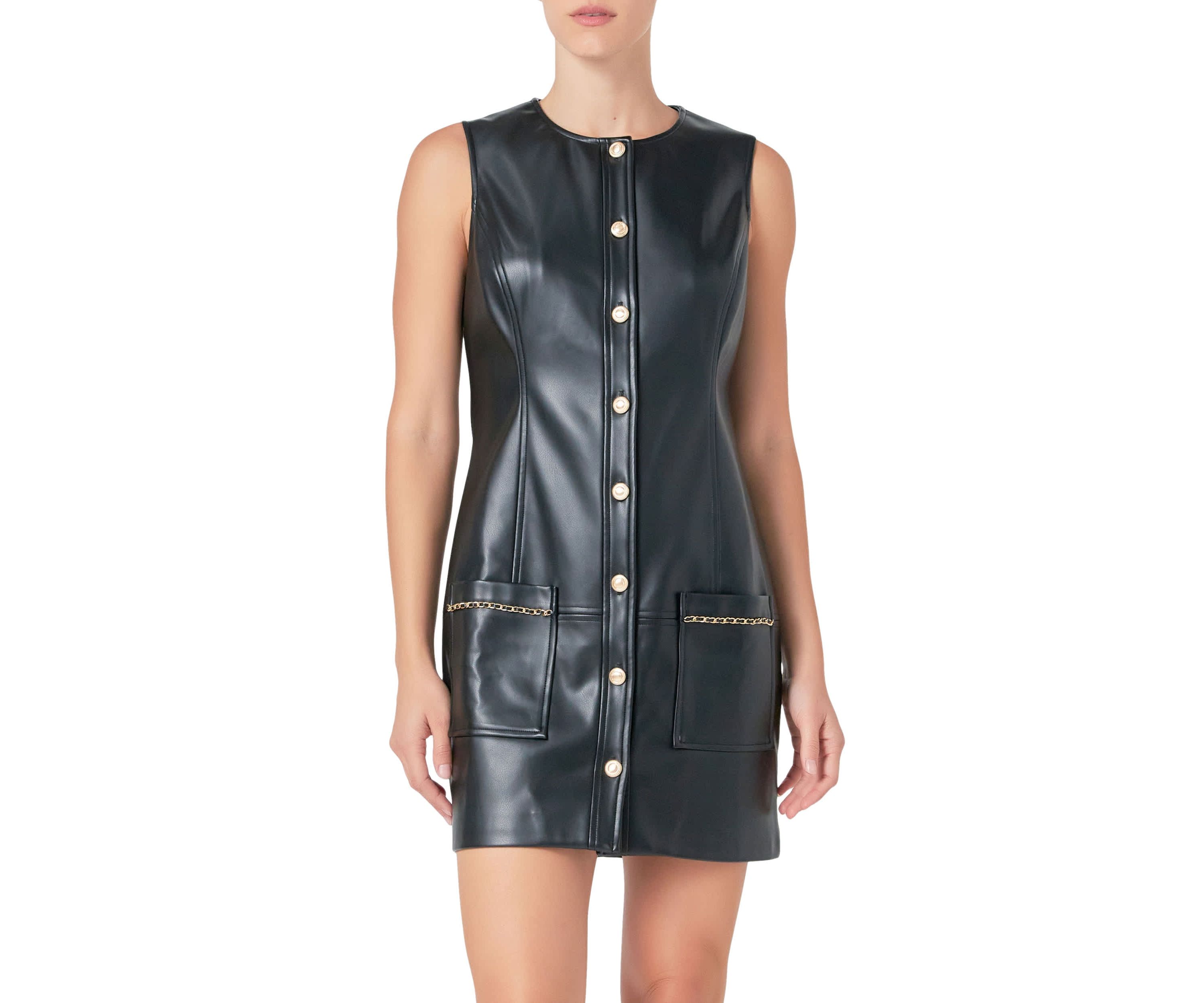 PU Chain Dress