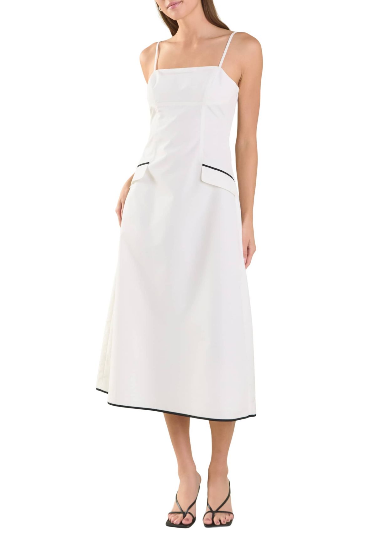 Pocket Detail Midi Dress