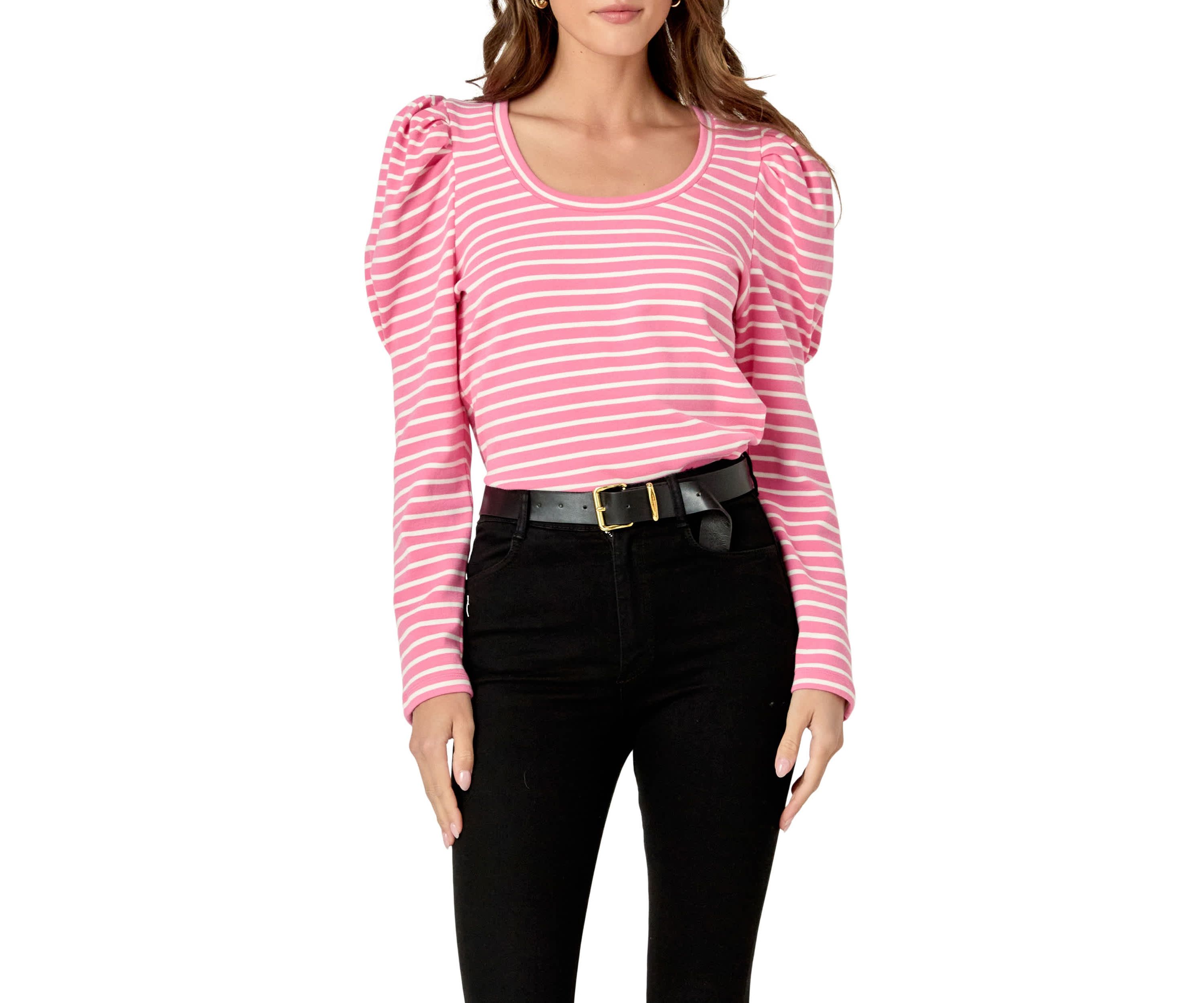 Puff Sleeve Knit Top