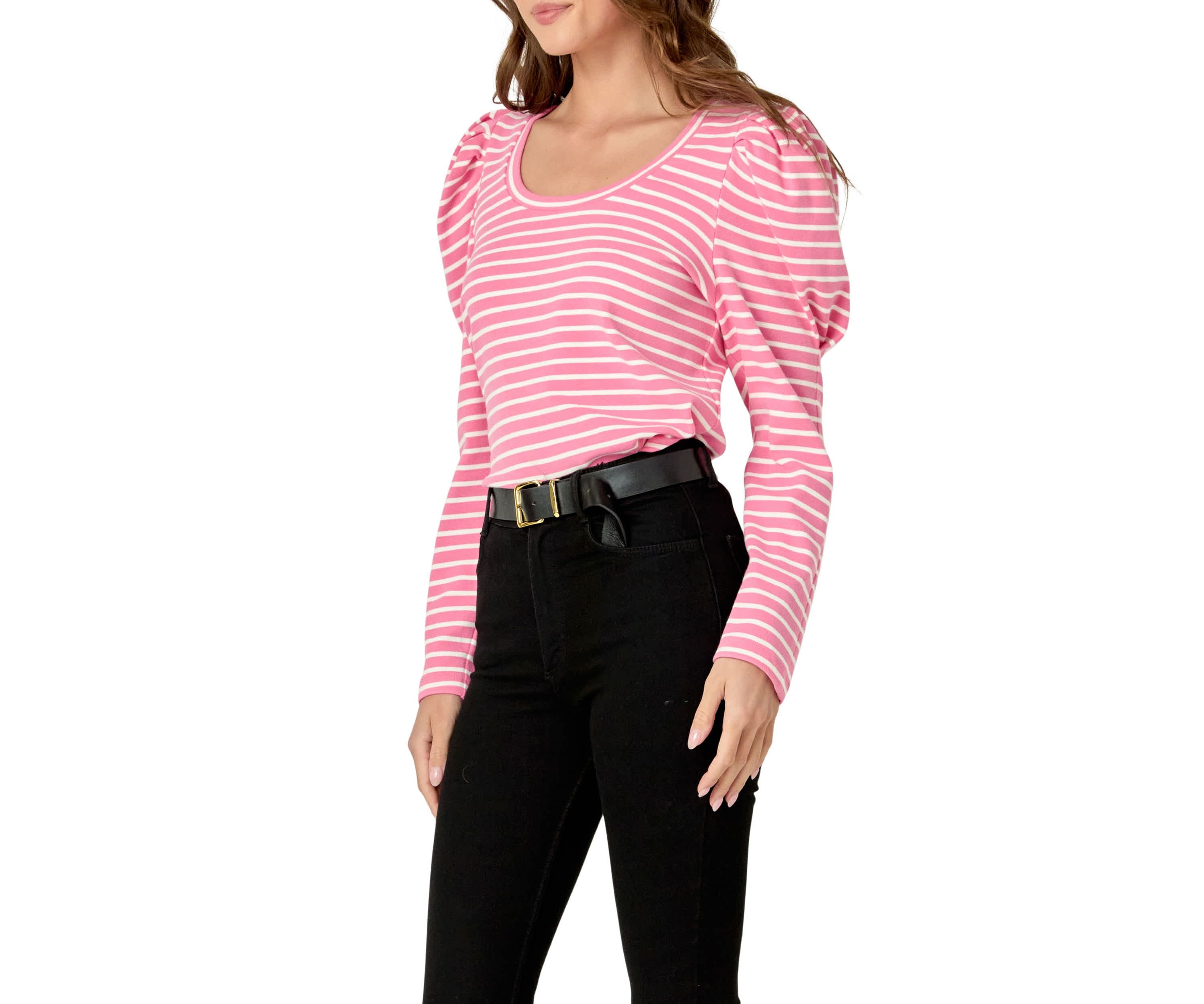 Puff Sleeve Knit Top