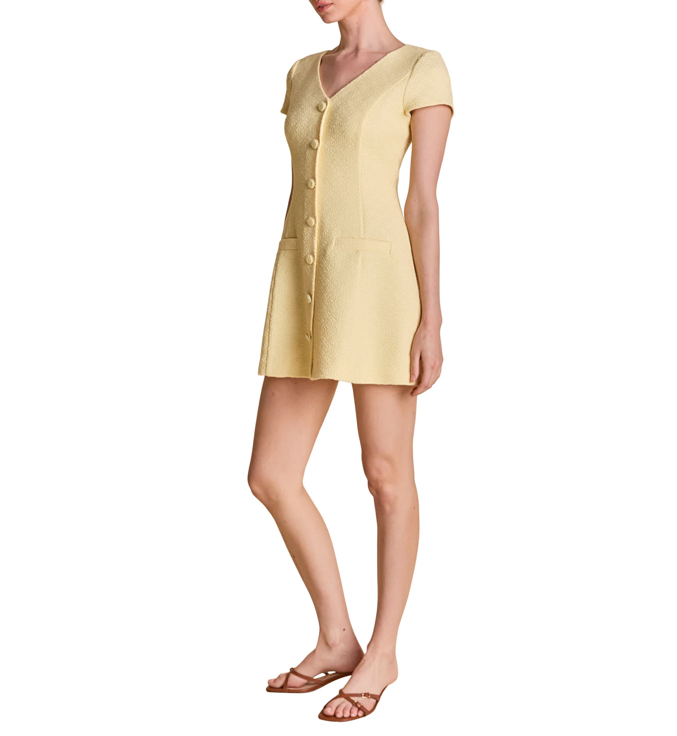 Tweed A Line Mini Dress