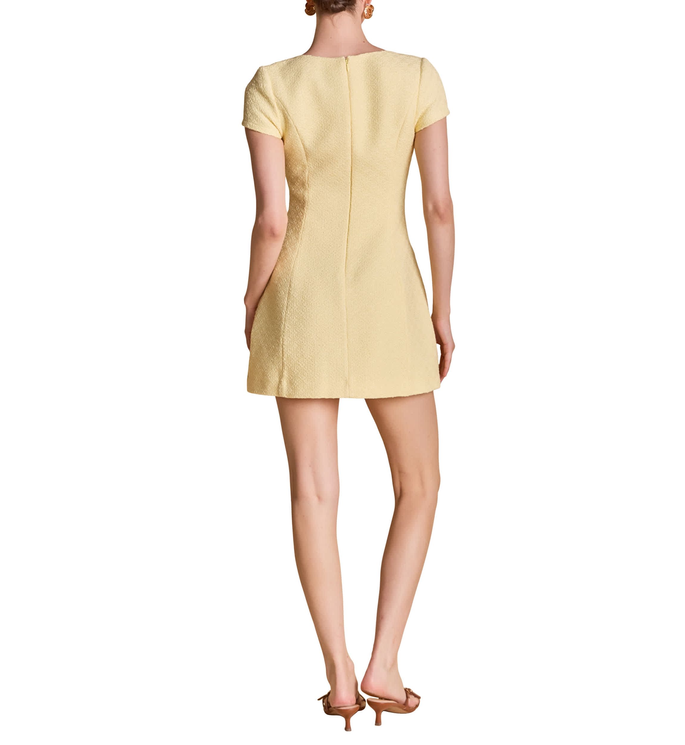 Tweed A Line Mini Dress