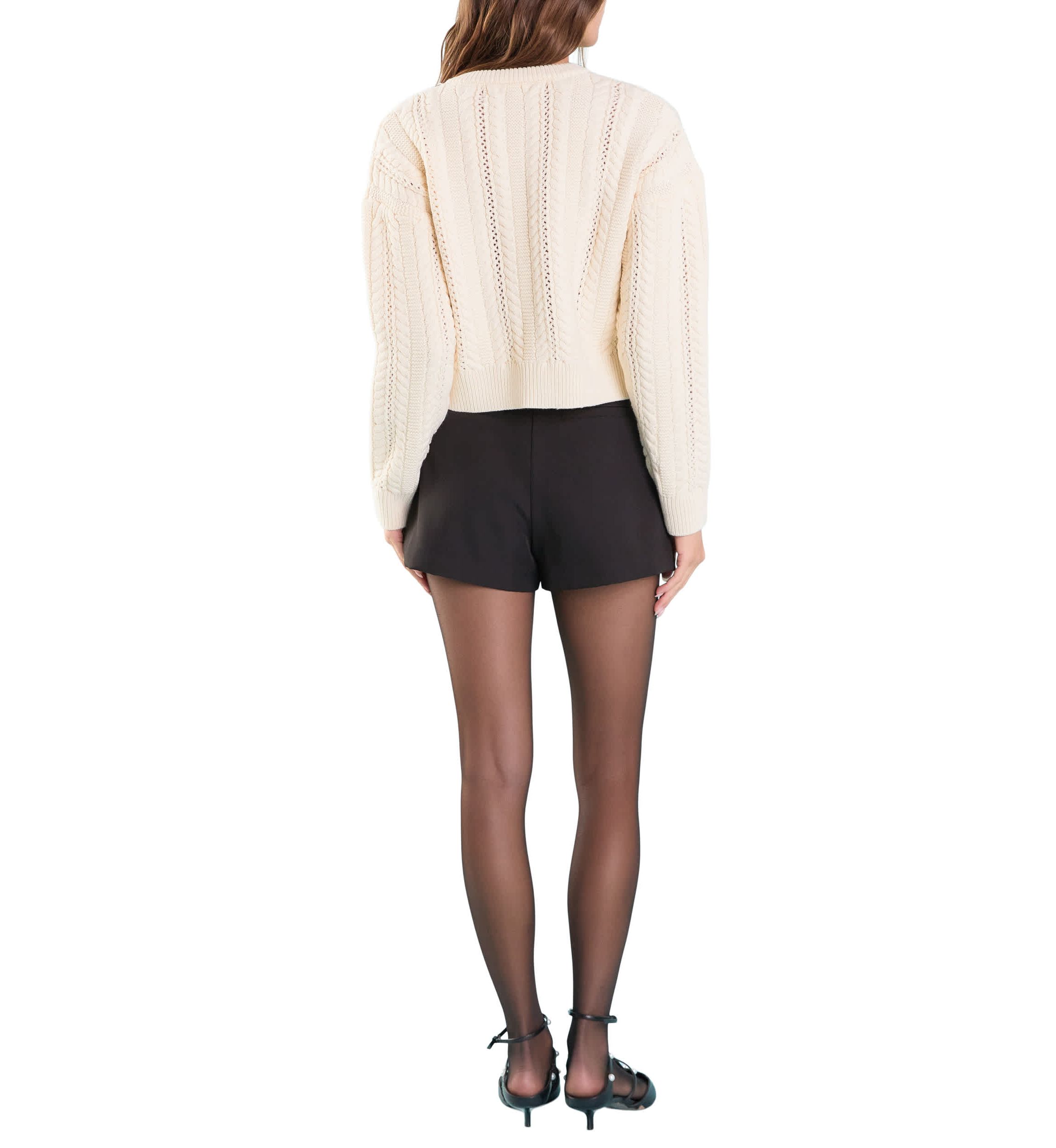 Cable Knit Buttoned Sweater
