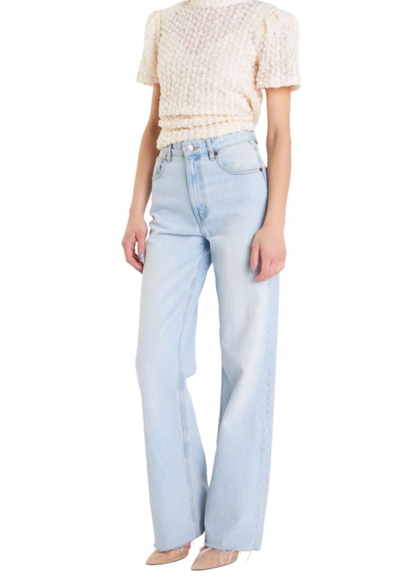 Textured Mock Neck Top
