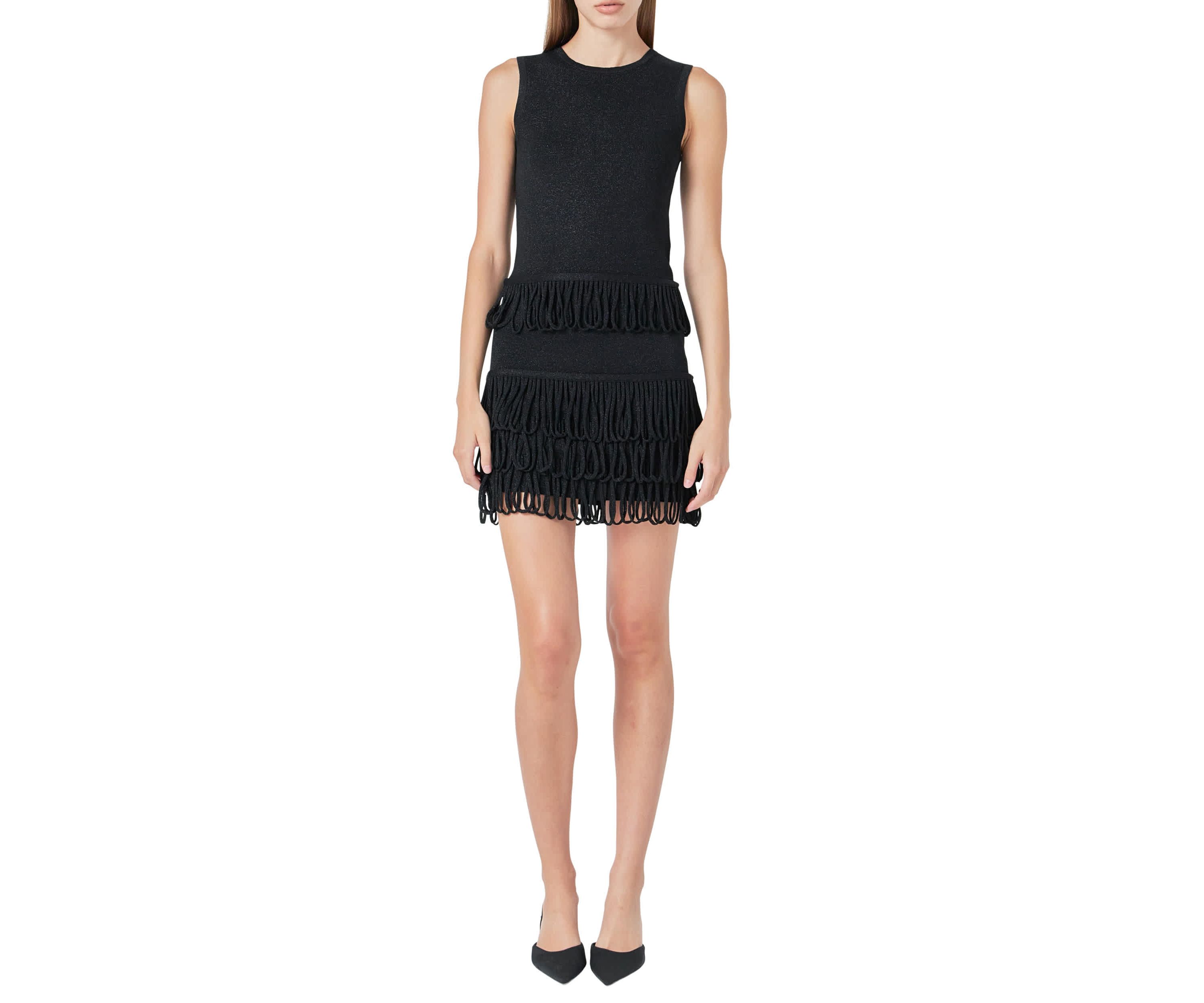 Lurex Knit Loop Top