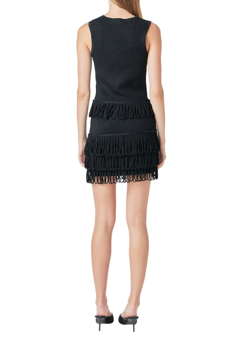 Lurex Knit Loop Top