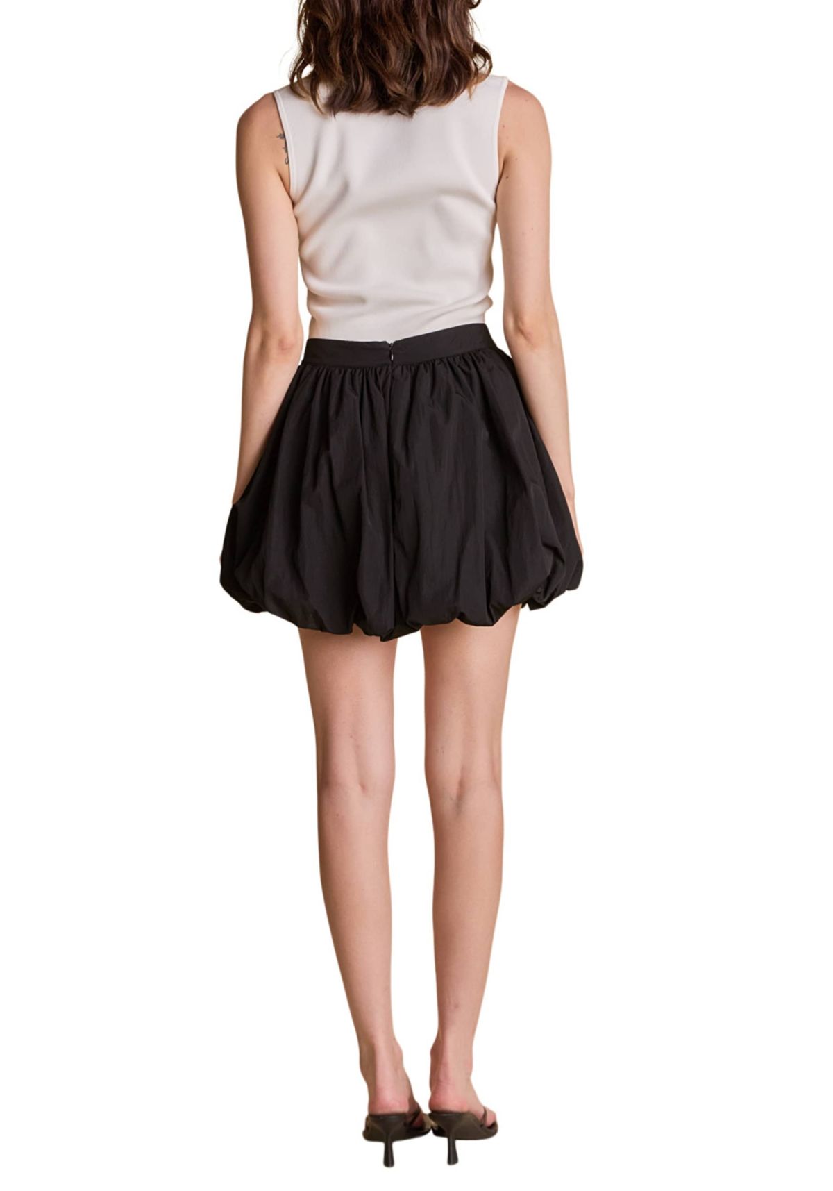 High Waisted Bubble Skirt