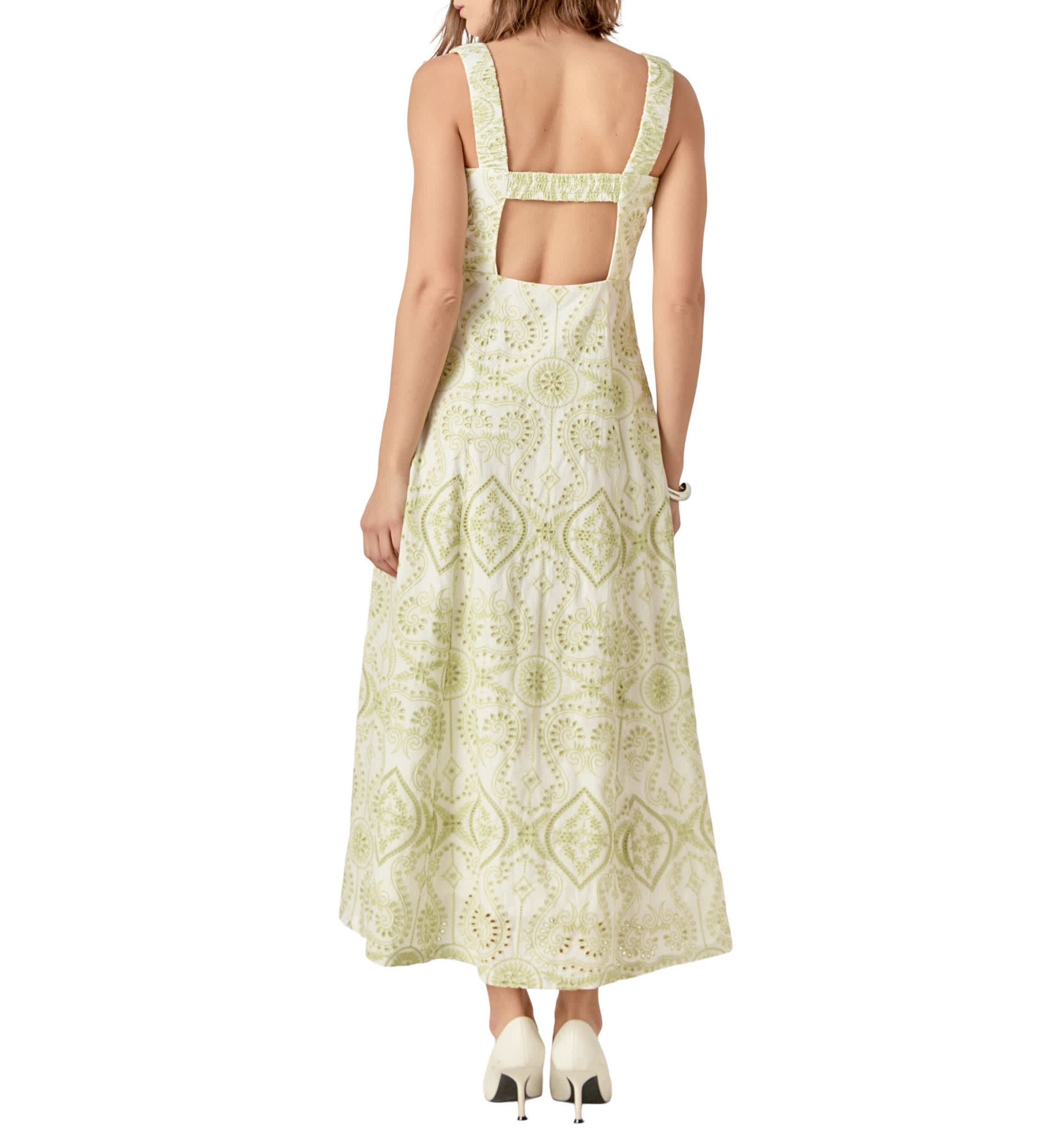 Eyelet Maxi Dress