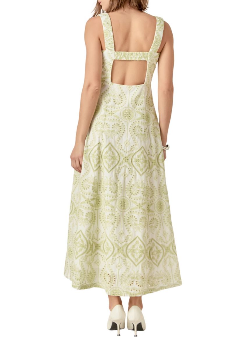 Eyelet Maxi Dress