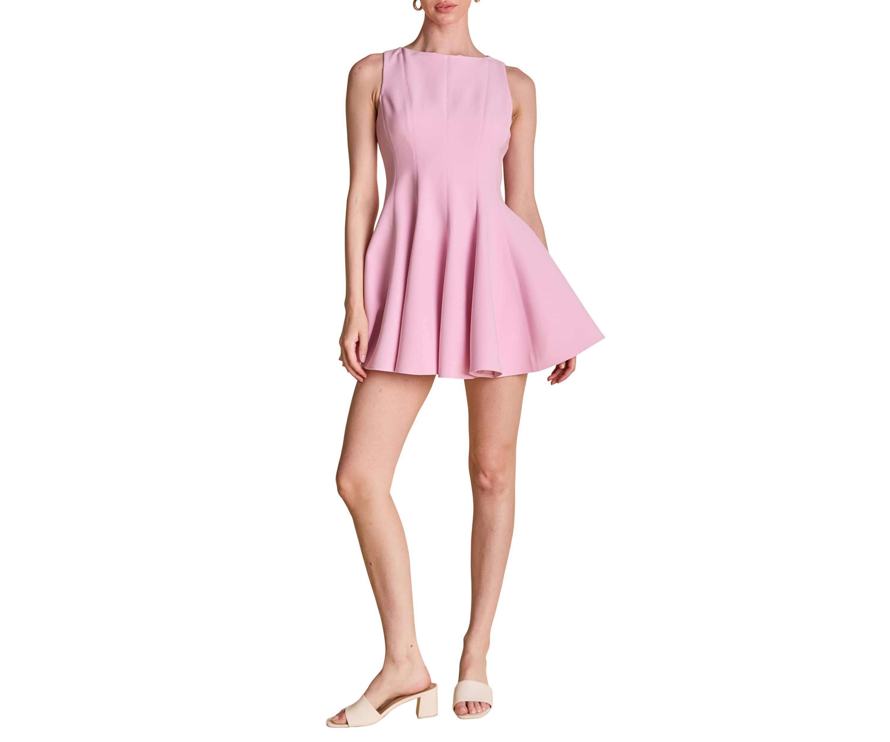 Flounced Mini Dress