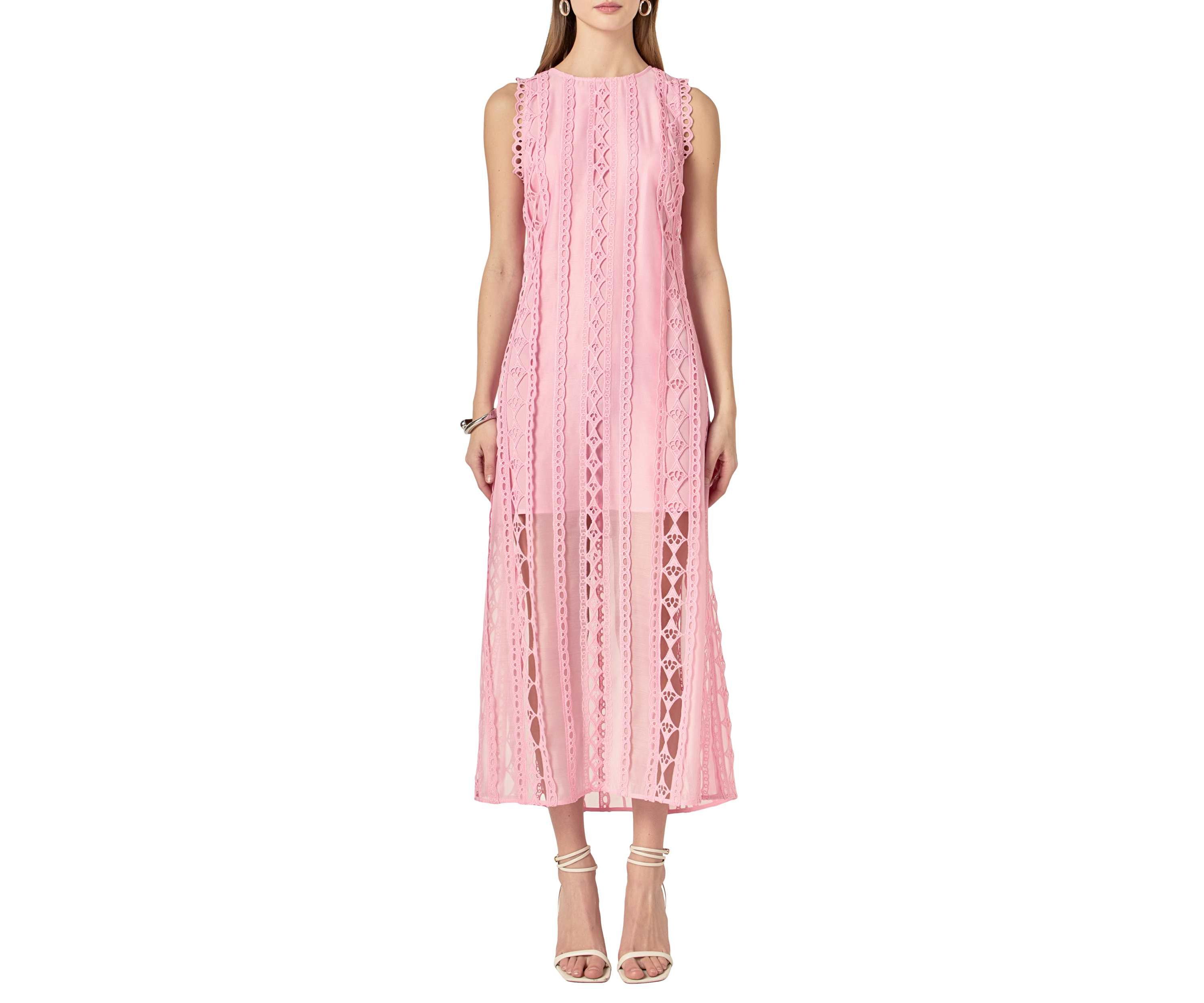 Lace Tiered Midi Dress