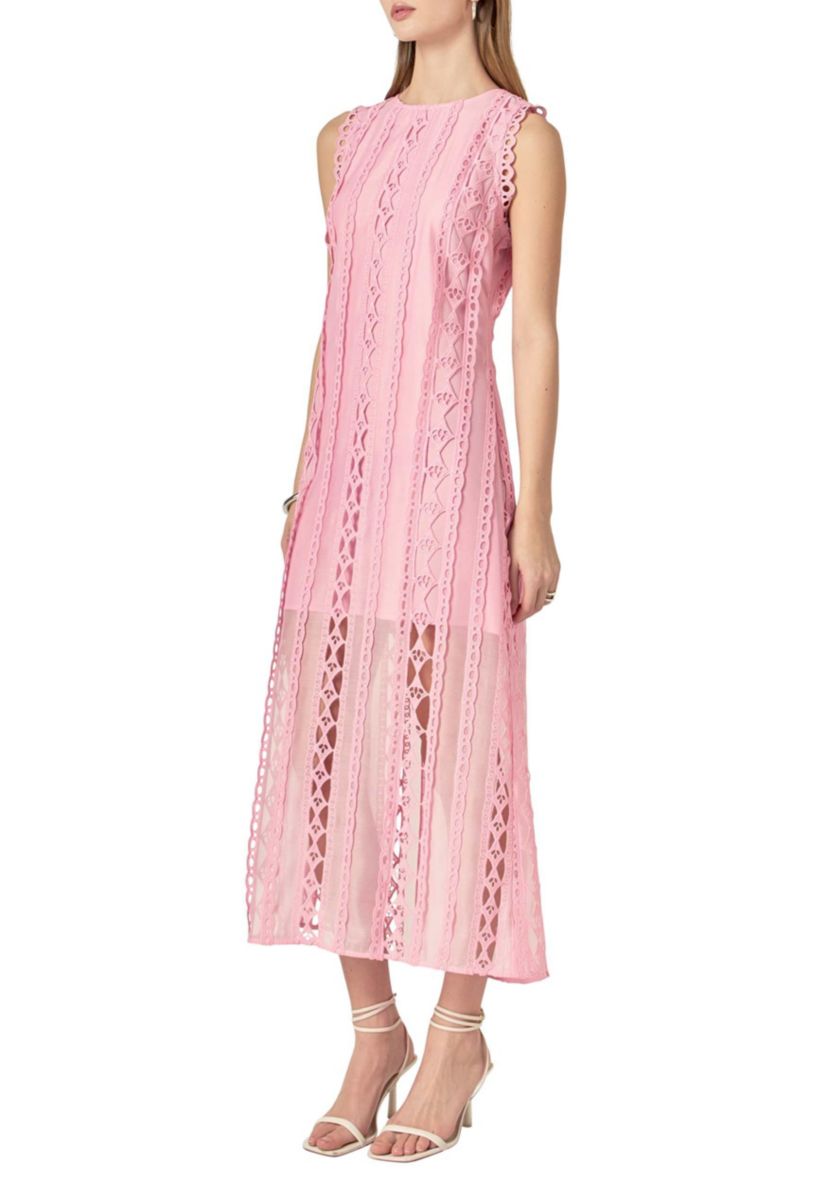 Lace Tiered Midi Dress