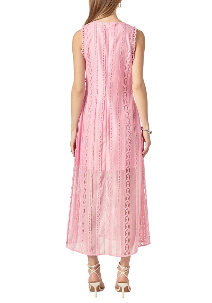 Lace Tiered Midi Dress