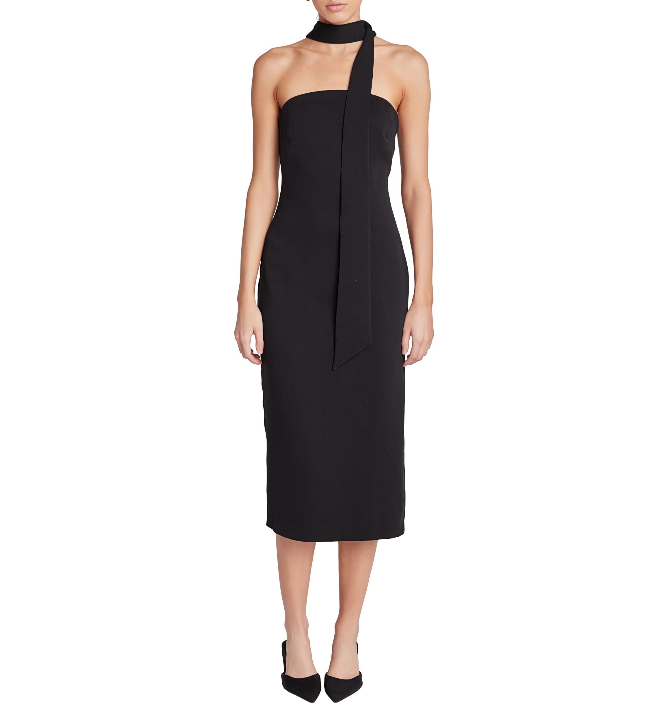 Choker Tie Midi Dress