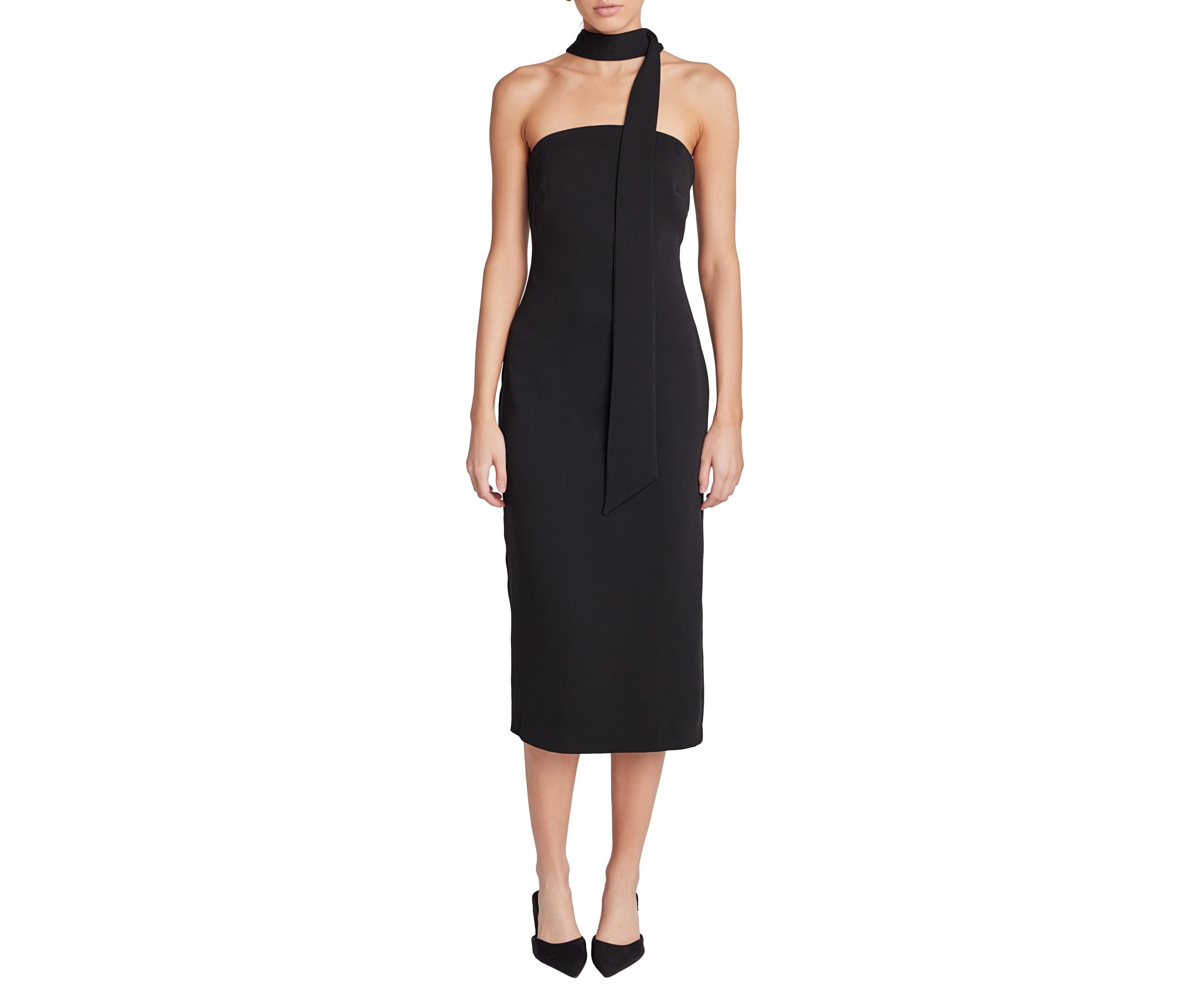 Choker Tie Midi Dress