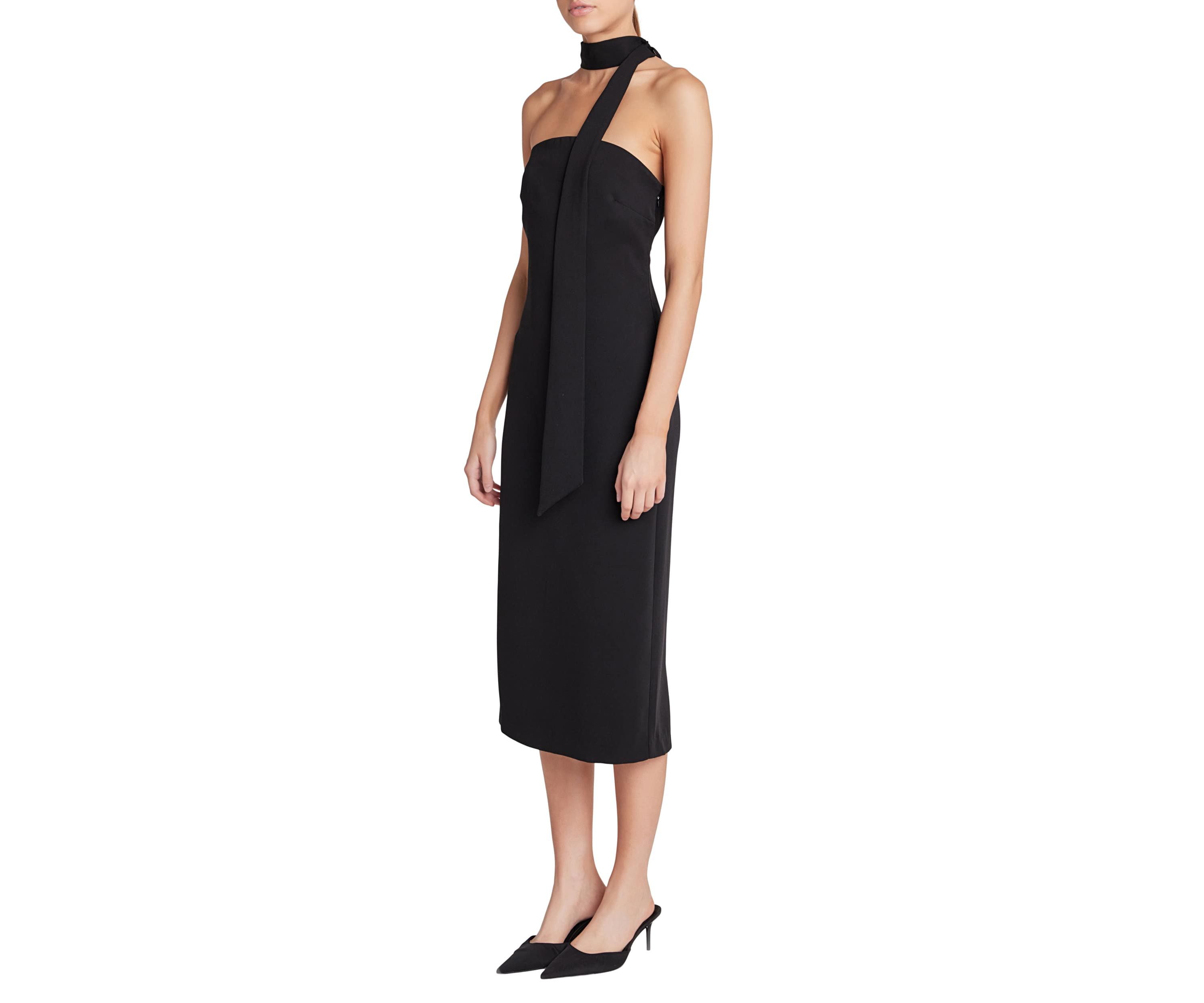 Choker Tie Midi Dress