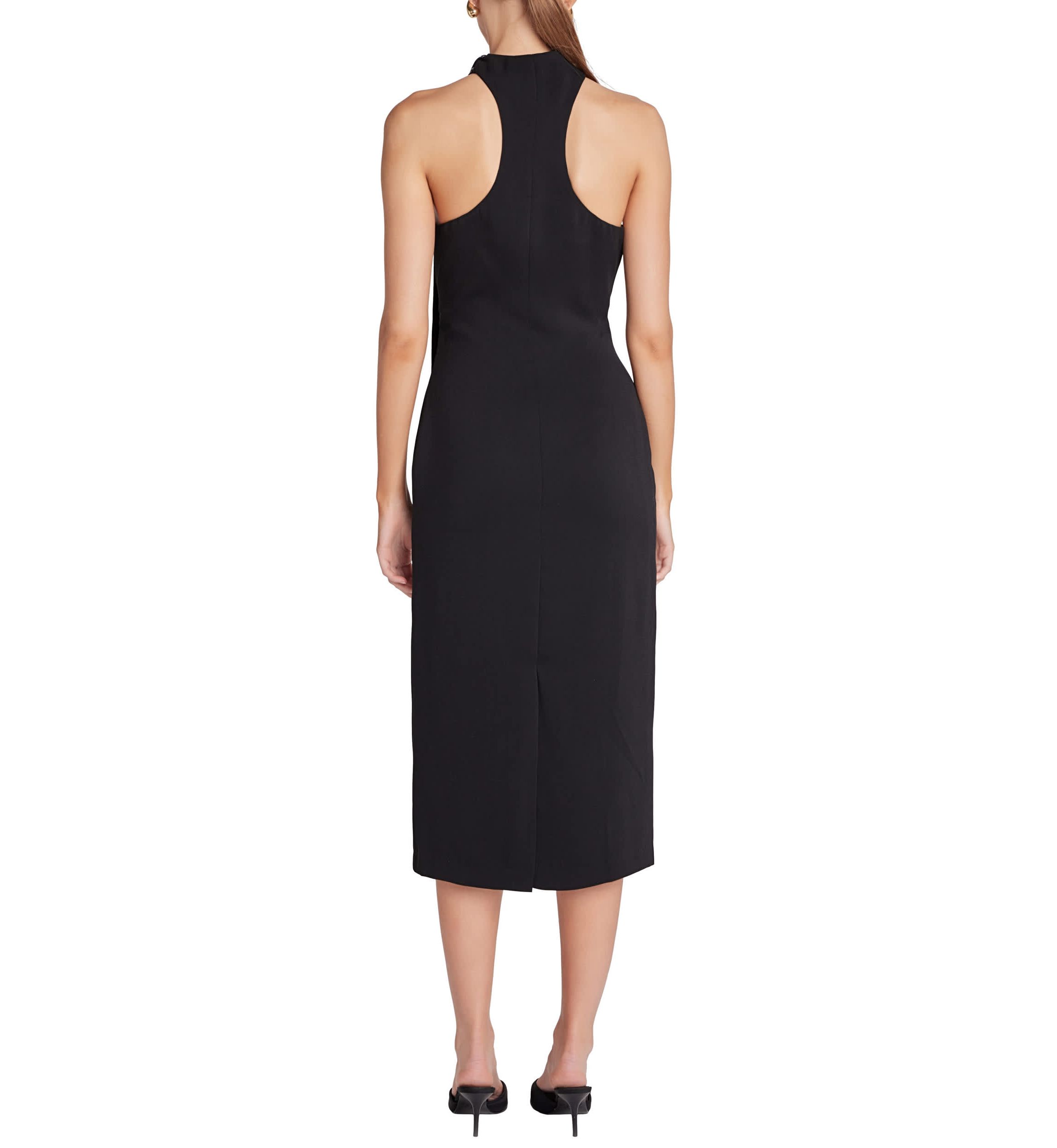 Choker Tie Midi Dress