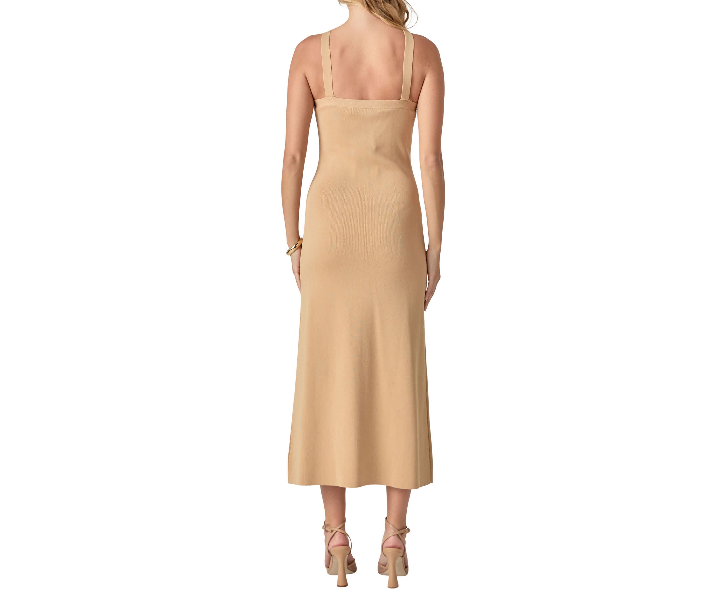 Rosette Knit Midi Dress