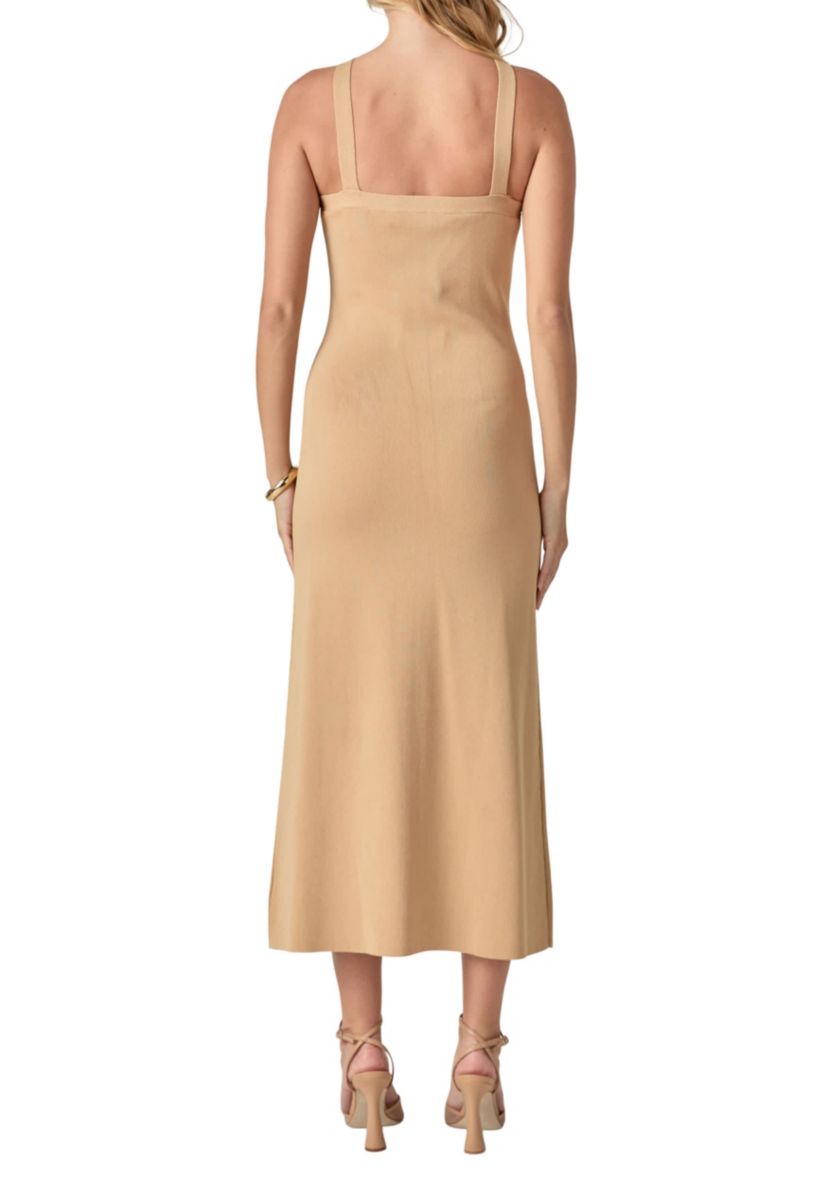 Rosette Knit Midi Dress