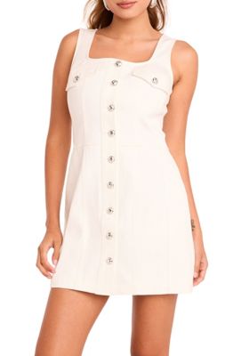 Endless Rose Denim Button Up Mini Dress
