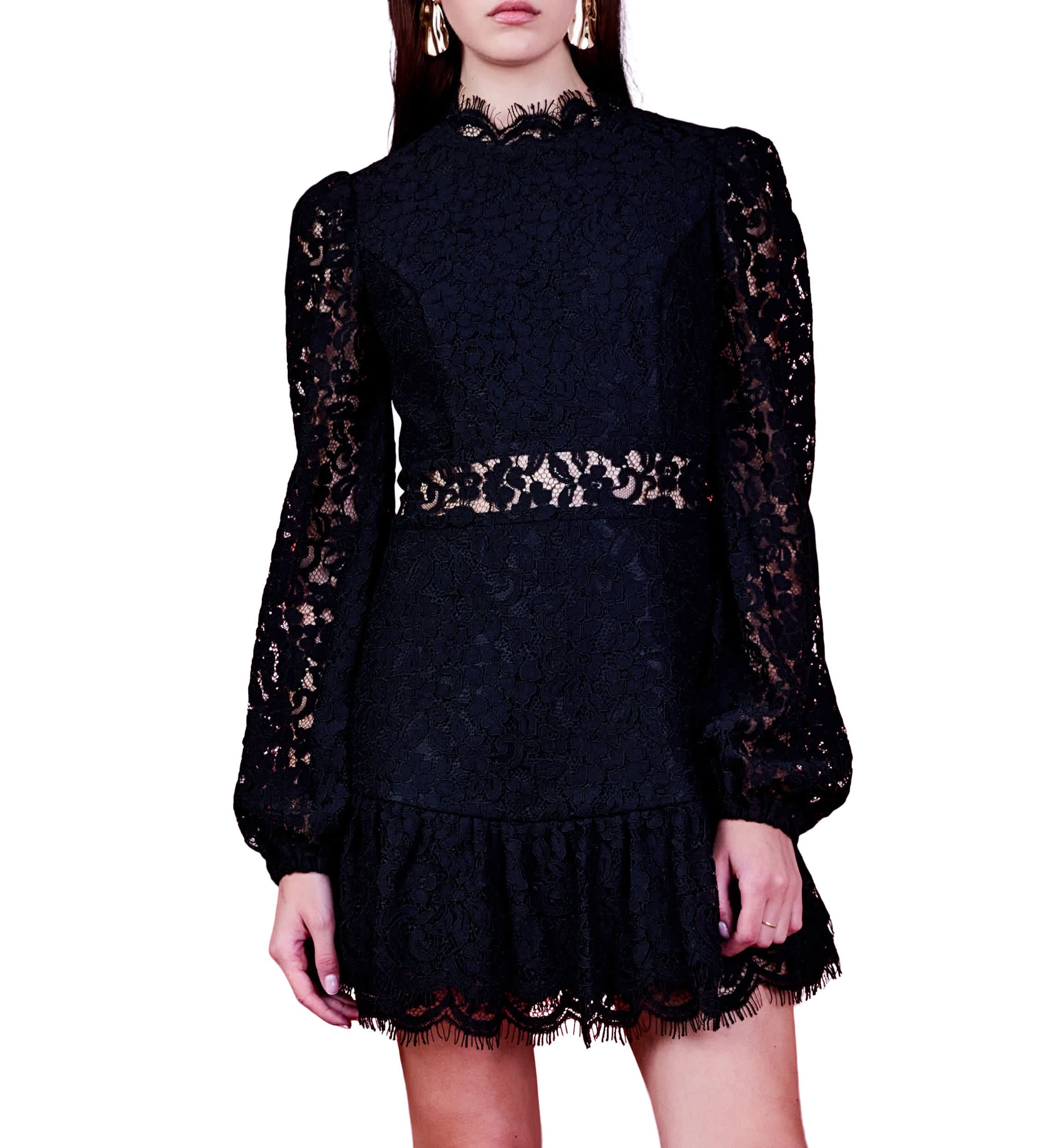 Laced Cutout Mini Dress