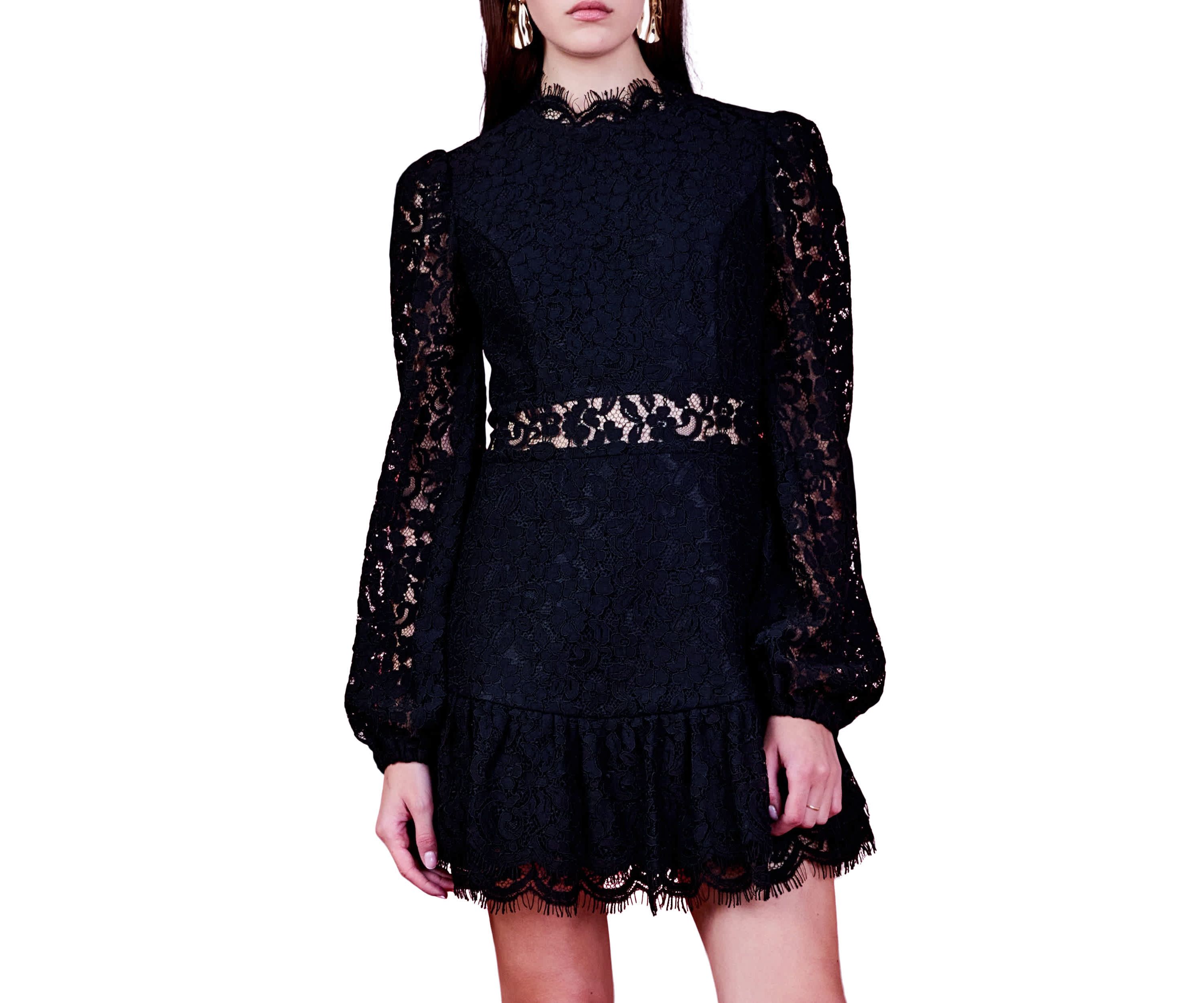 Laced Cutout Mini Dress