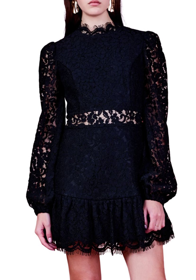 Laced Cutout Mini Dress