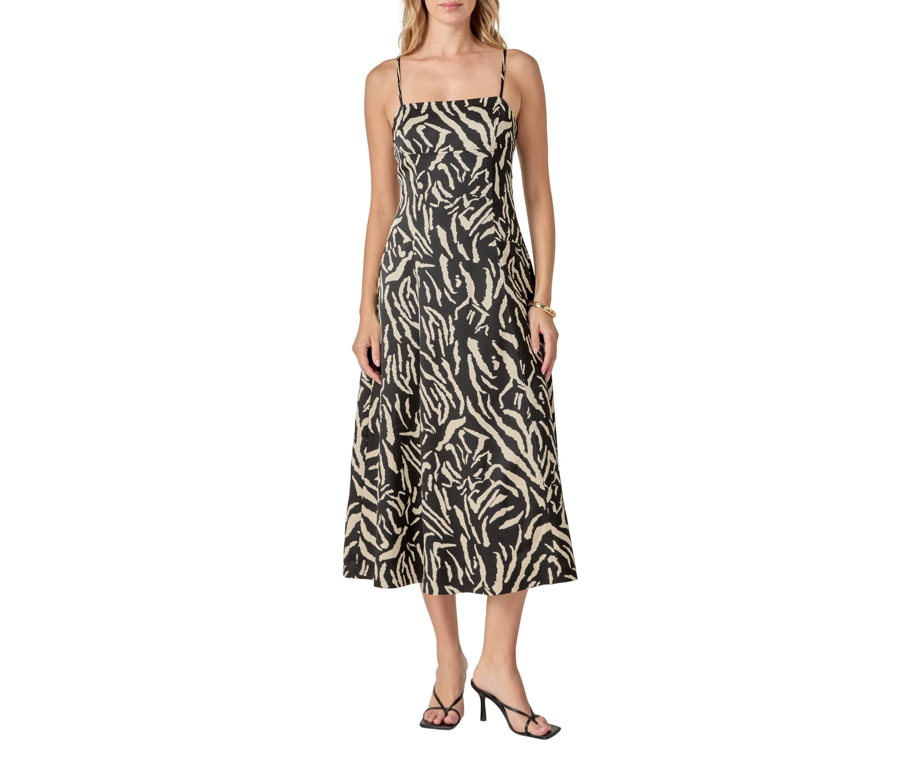Animal Print Midi Dress