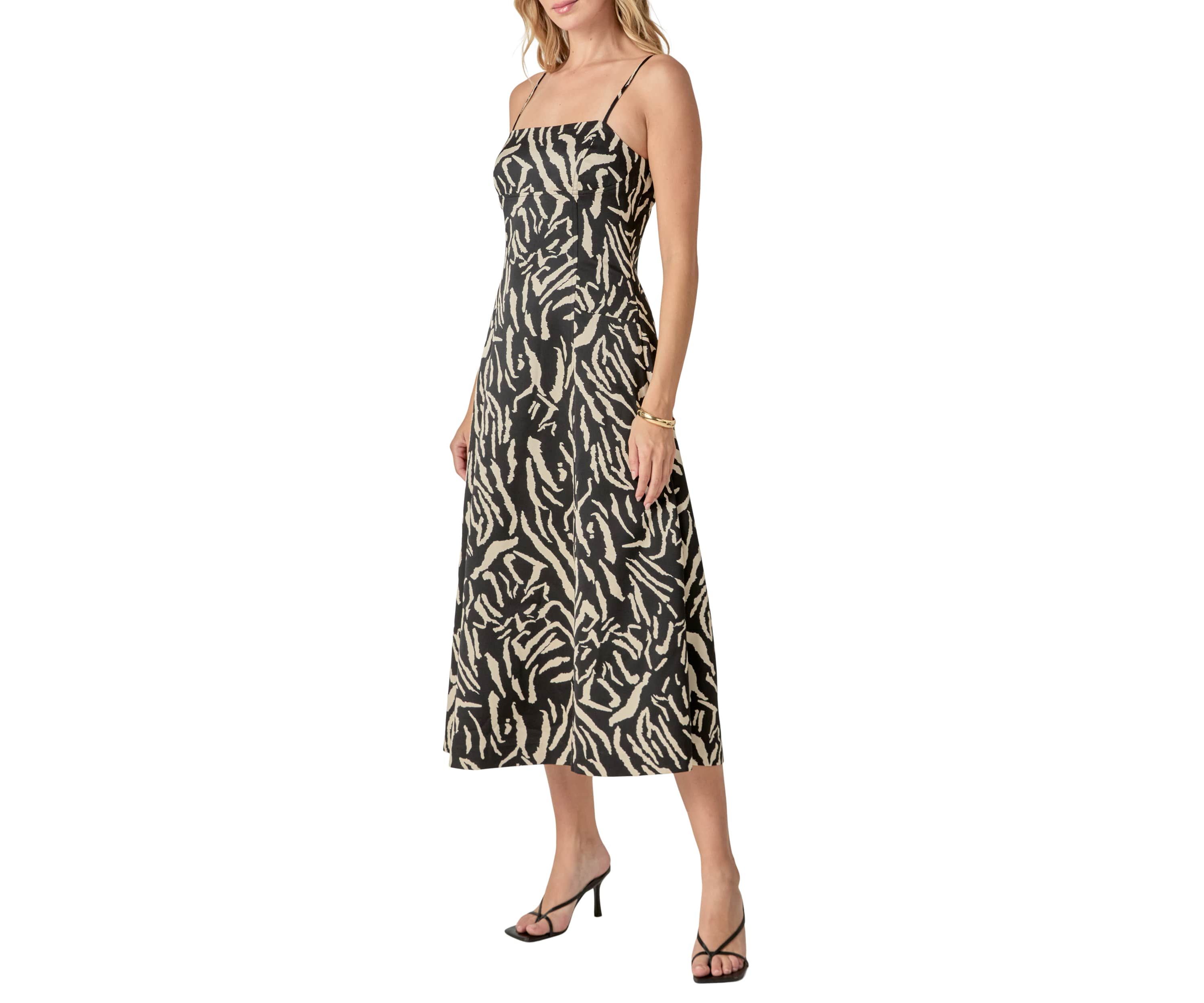 Animal Print Midi Dress