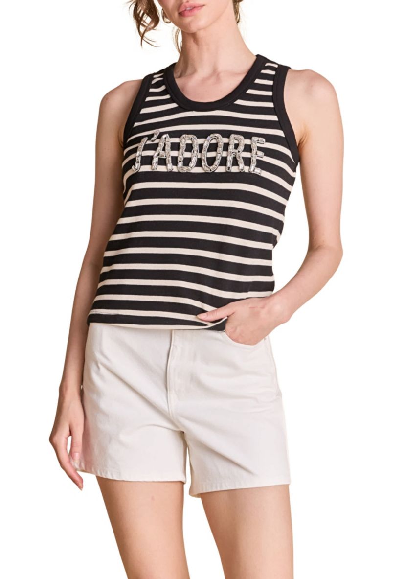 Jadore Striped Tank