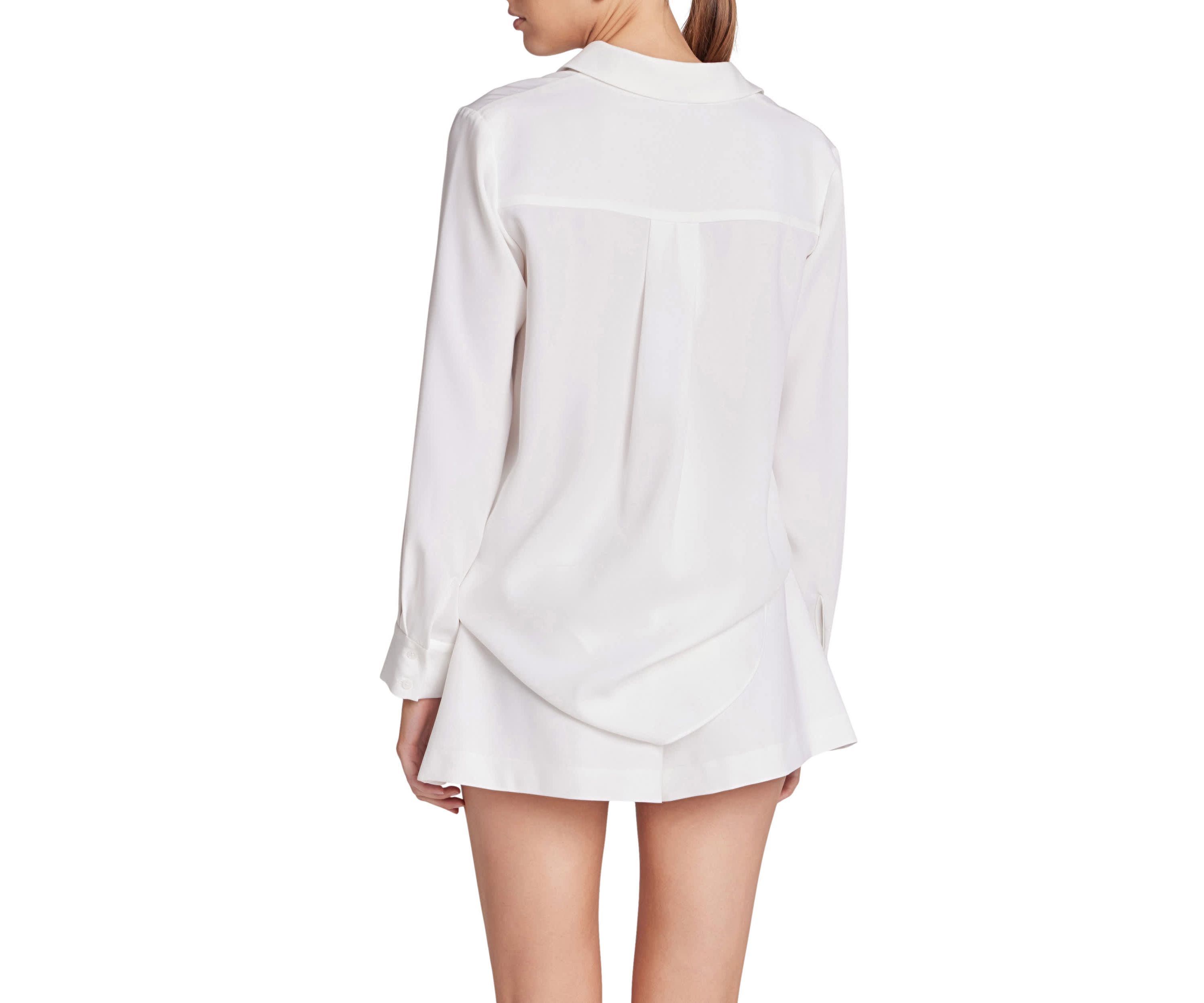 Net Pocket Button Up Shirt