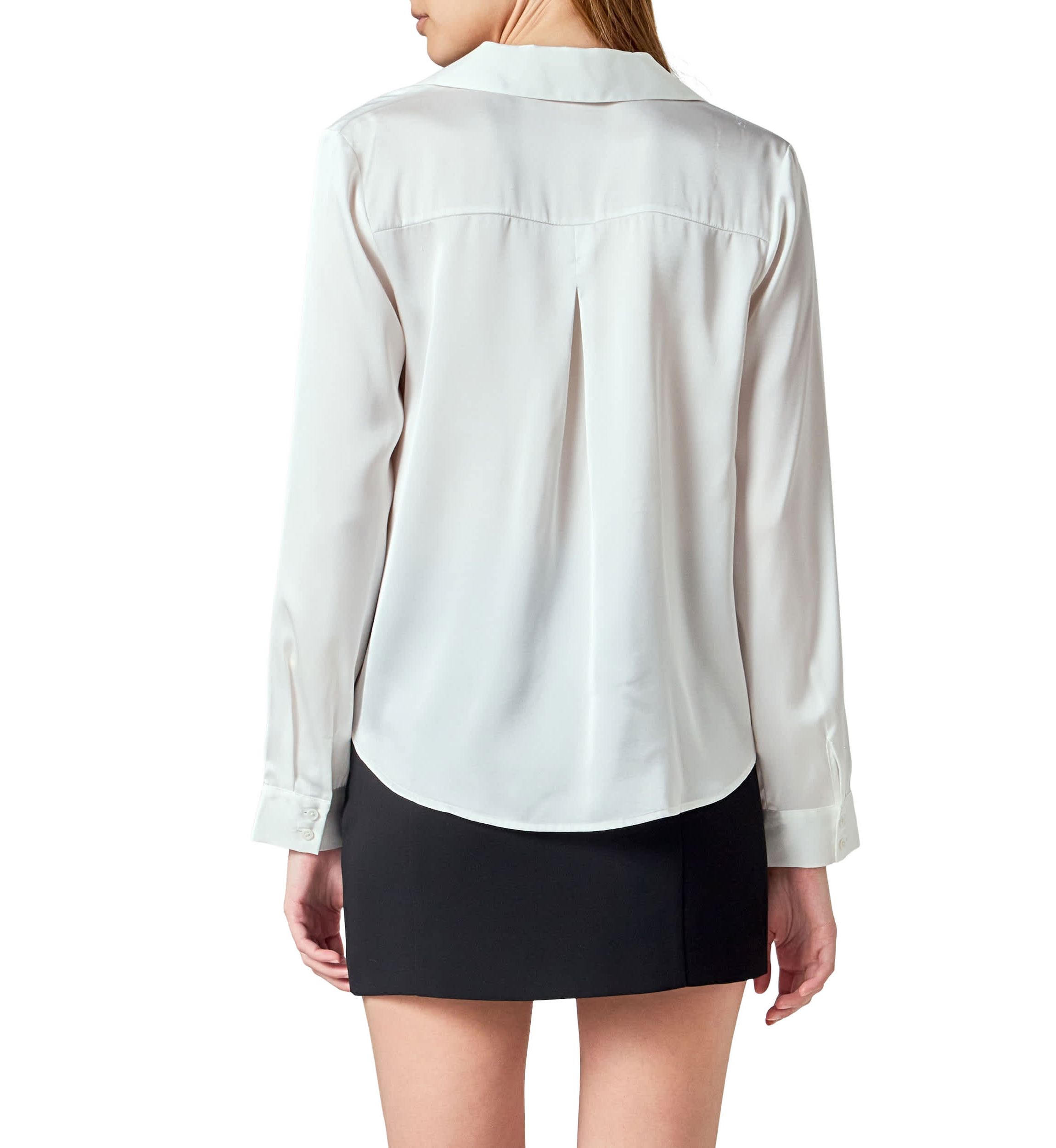Wrapped Satin Blouse