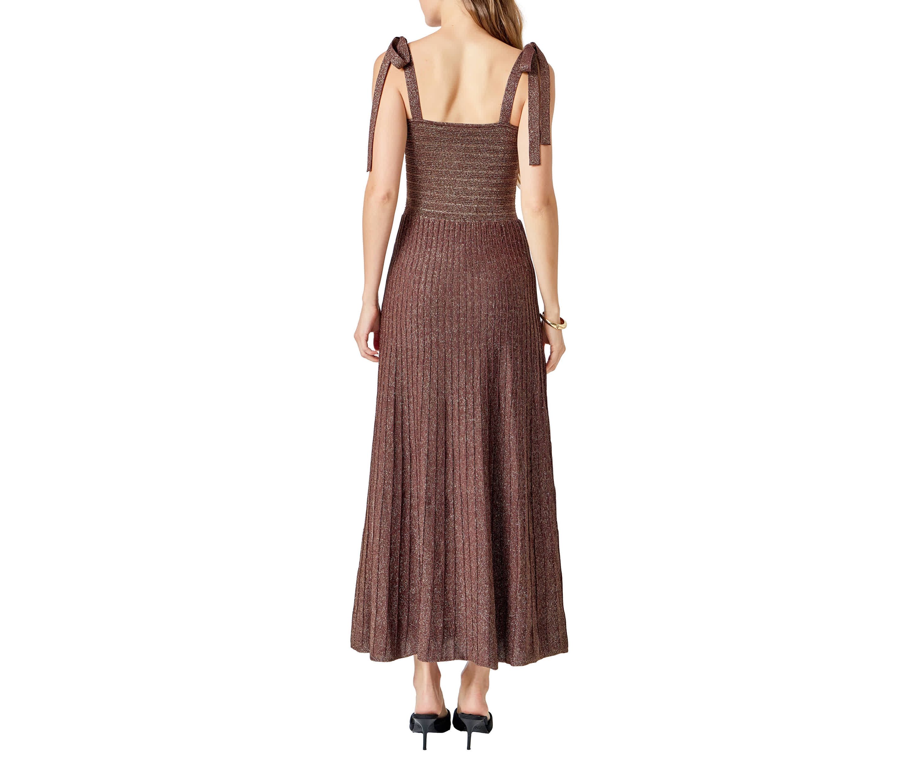 LUREX SLEEVELESS MAXI DRESS