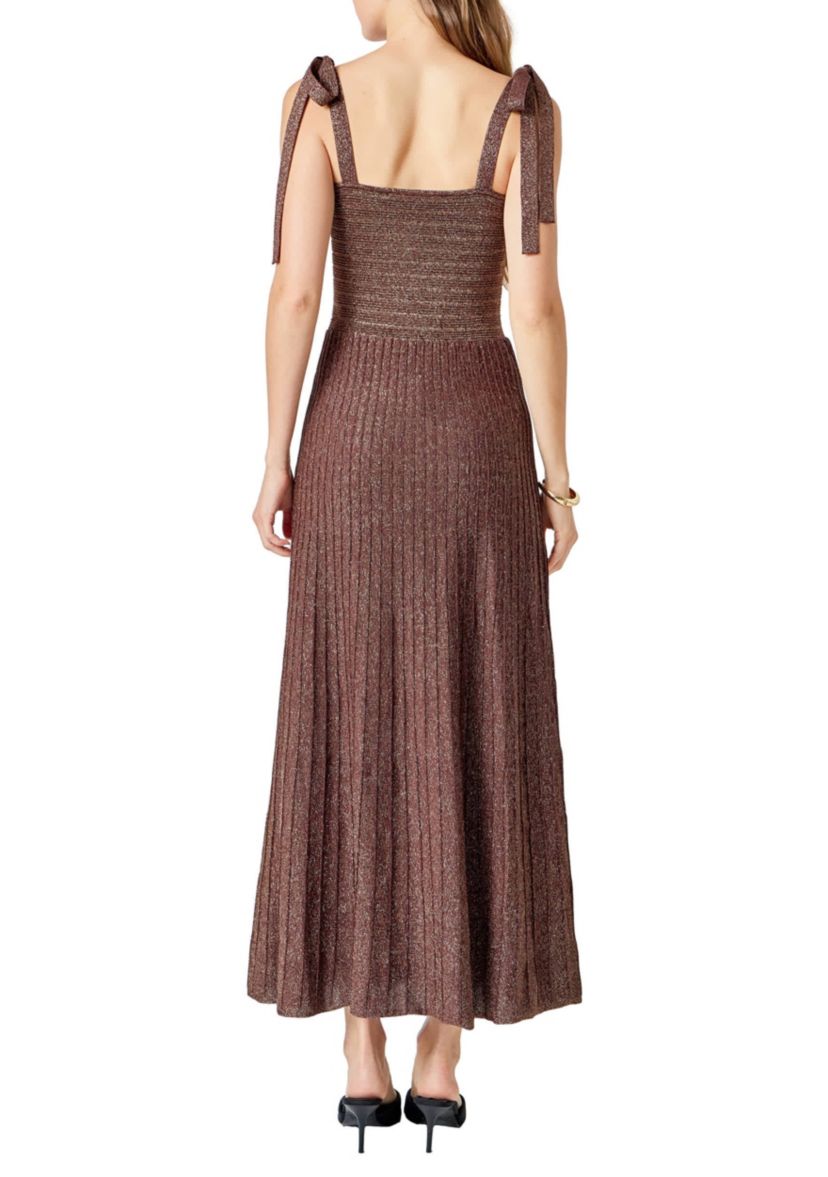 LUREX SLEEVELESS MAXI DRESS