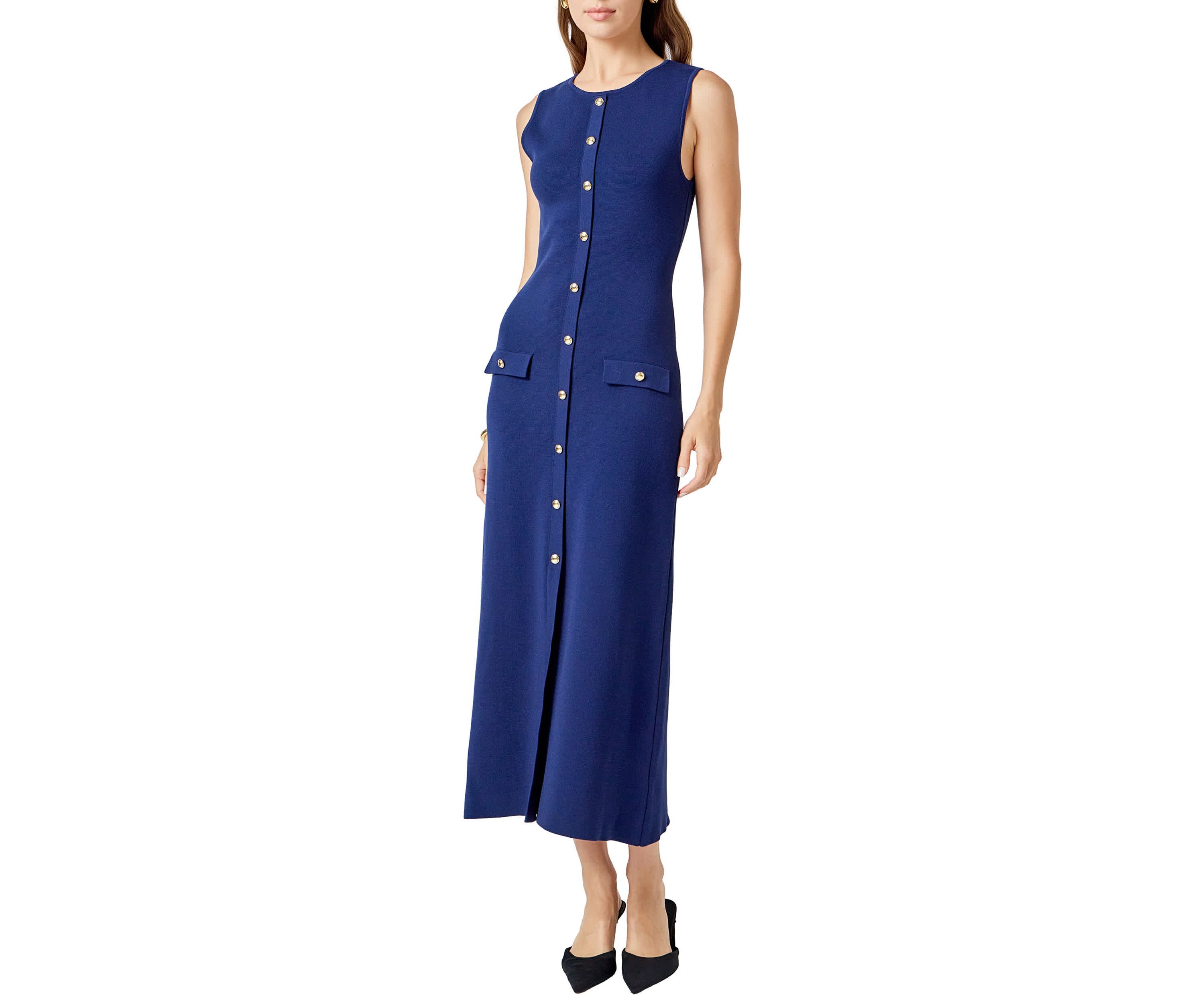 Knit Sleeveless Midi Dress
