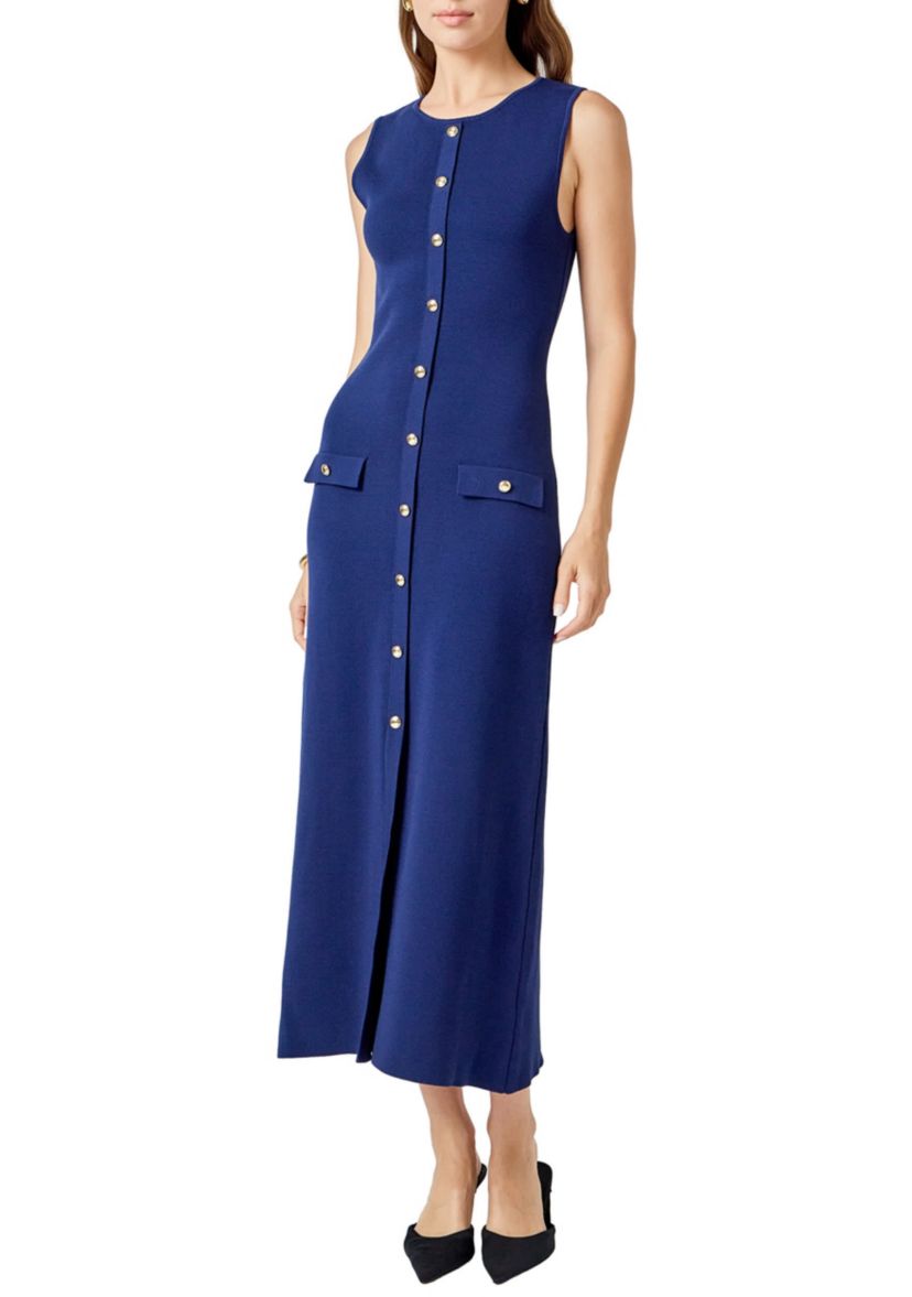 Knit Sleeveless Midi Dress