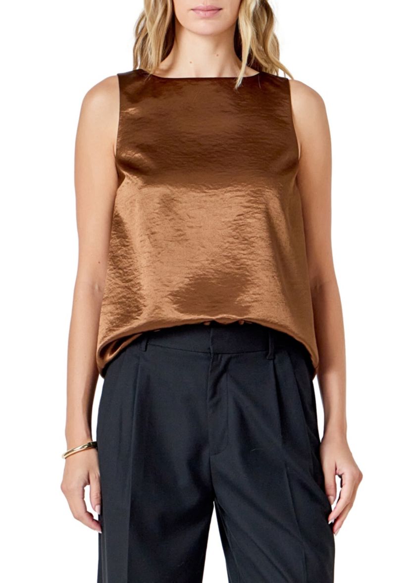 Satin Velvet Square Neck Long Top