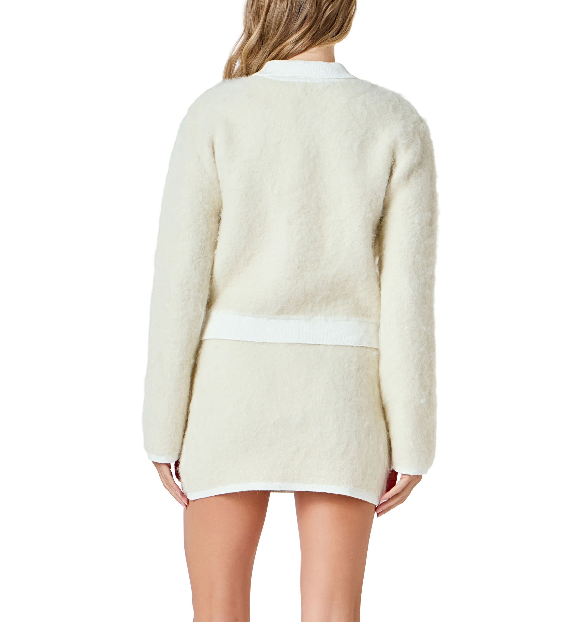 COLLARED BUTTON UP CARDIGAN