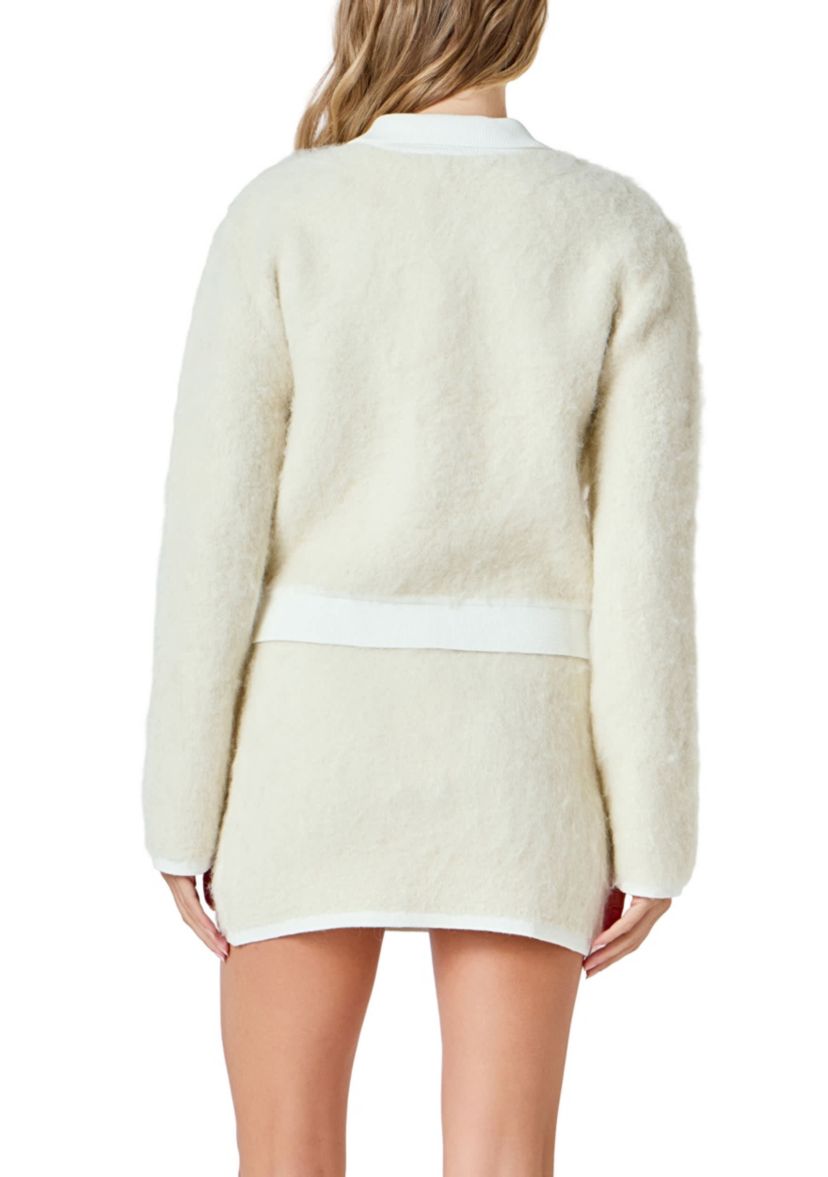 COLLARED BUTTON UP CARDIGAN