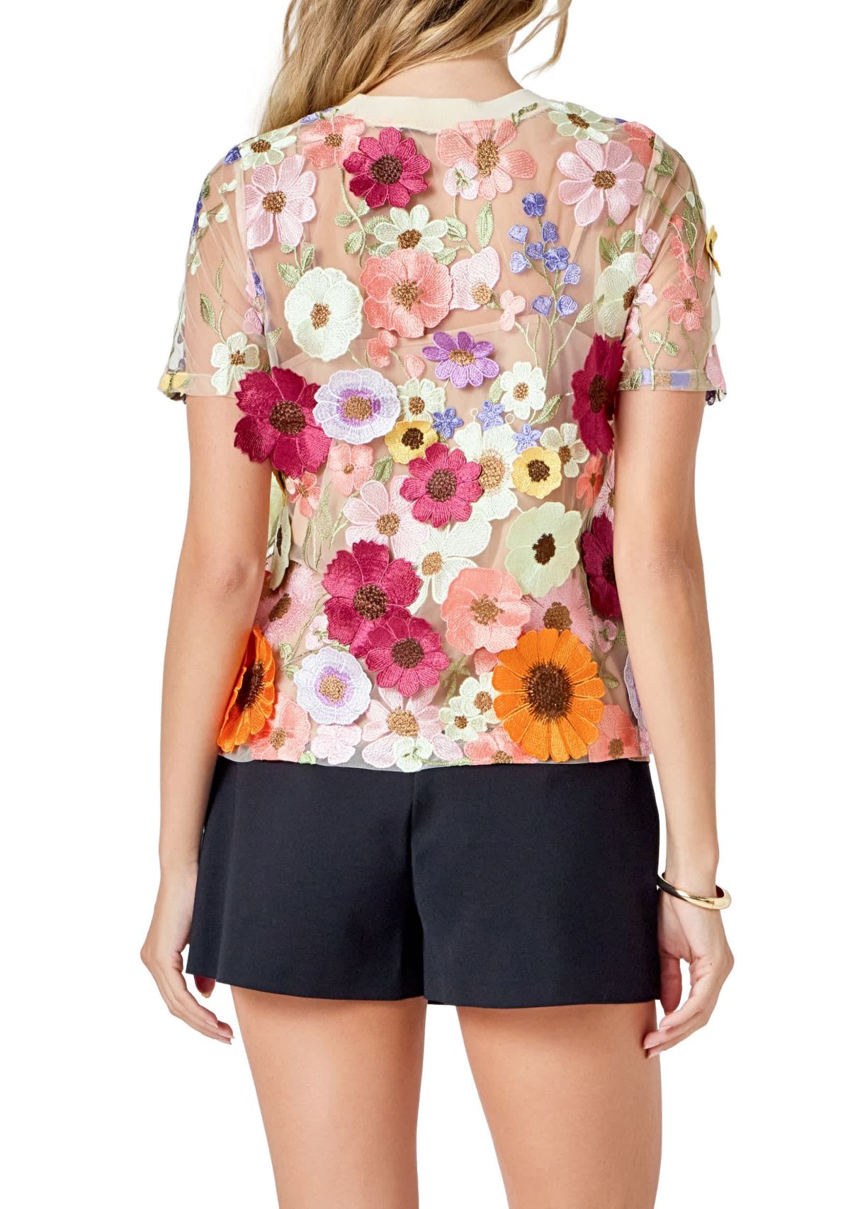 Floral Embroidered Top
