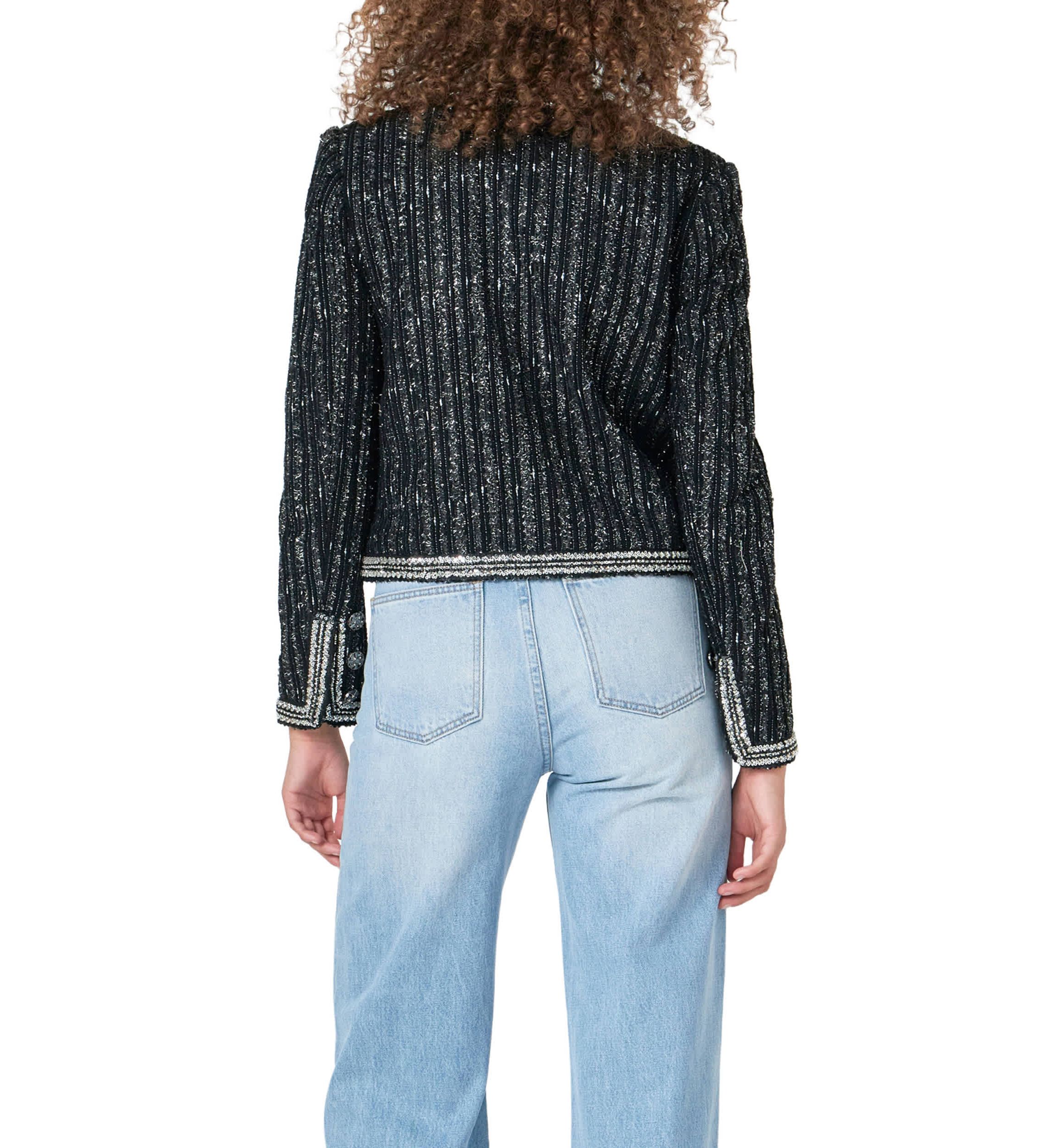 Sequin Tweed Jacket