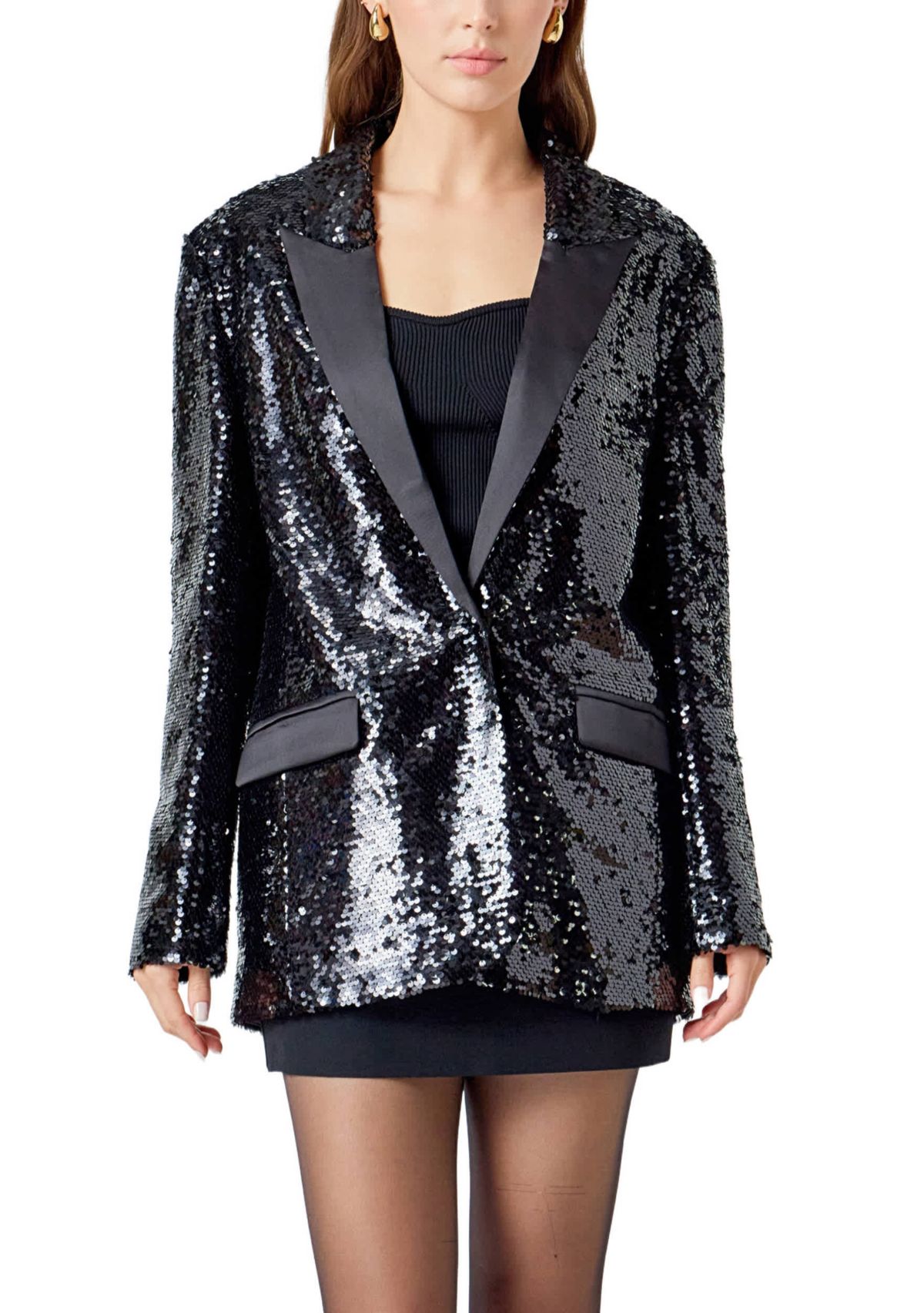 Sequin Oversized Jacket