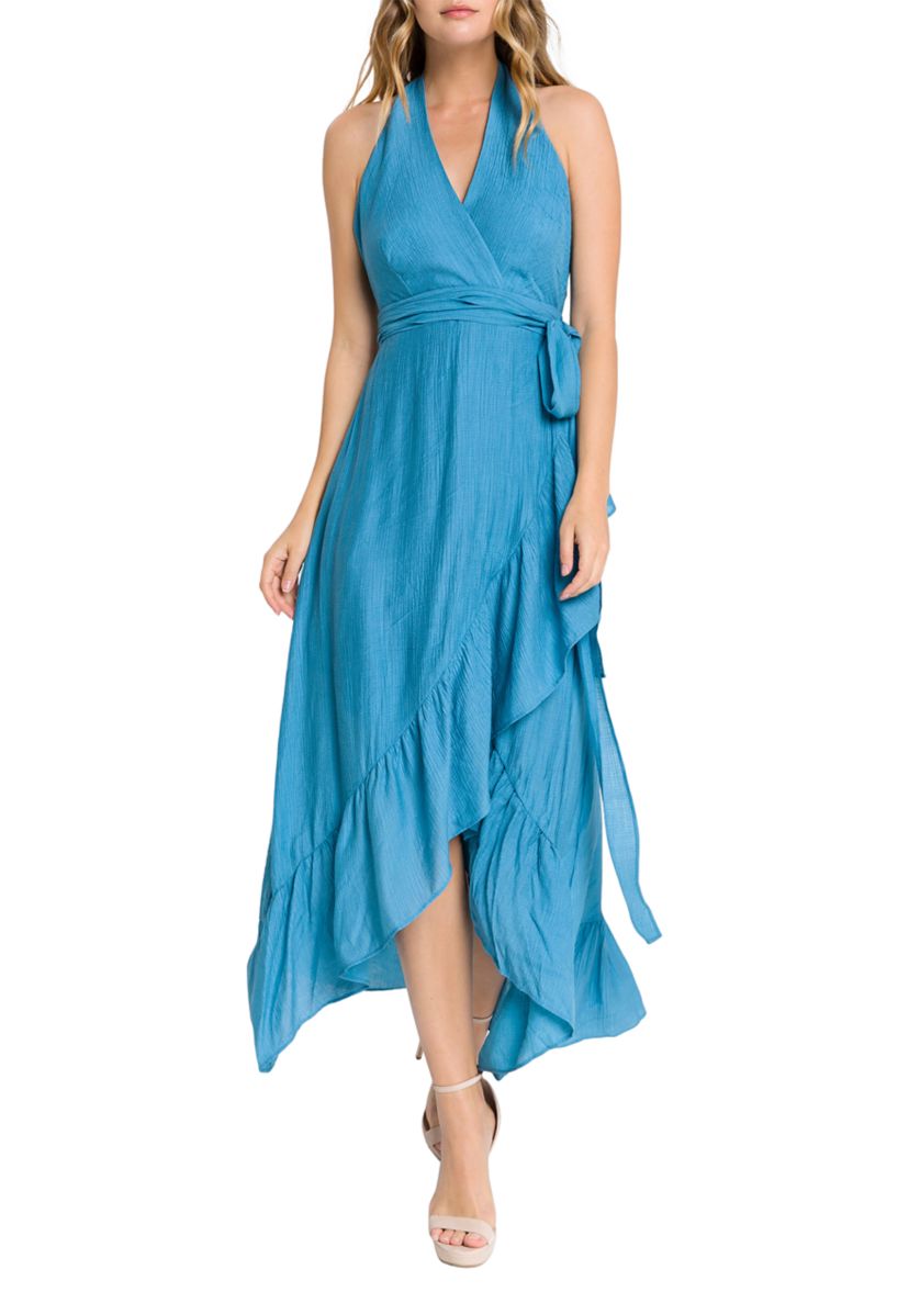 Halter High Low Dress