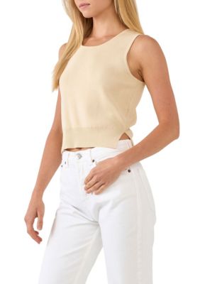 Cropped Knit Top