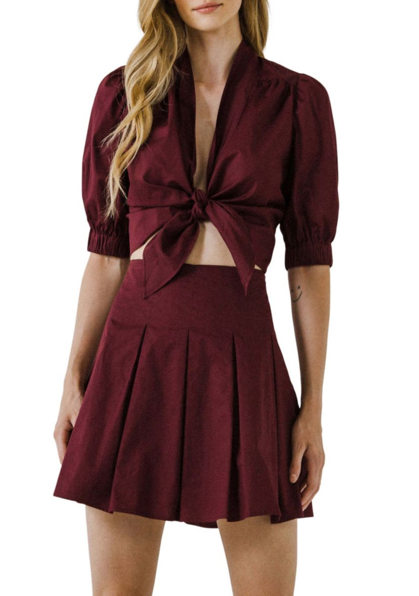 Tied Front Crop Top